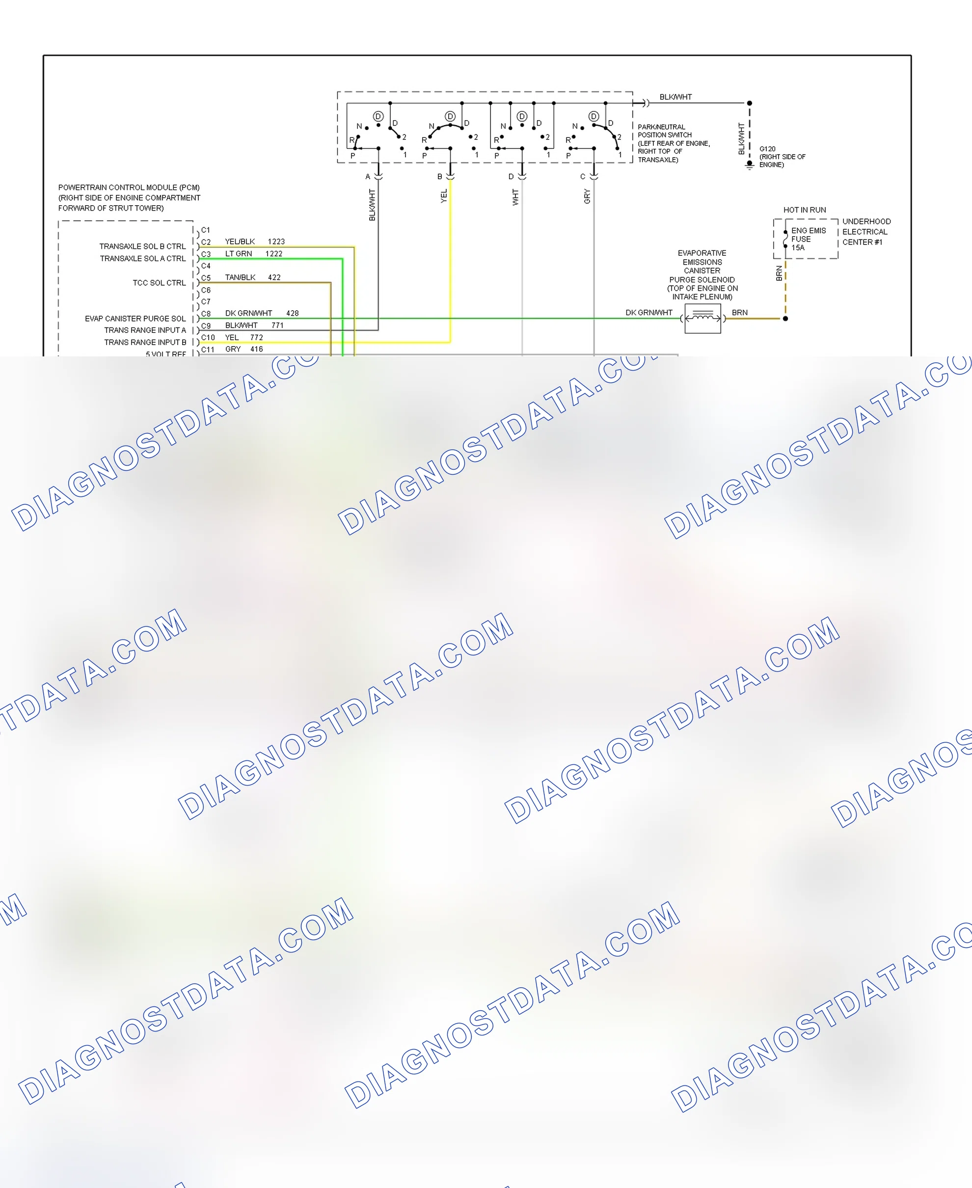 Scheme 9: 3.8L (VIN L) PCM Wiring Diagram (Regal - 2 Of 3)
