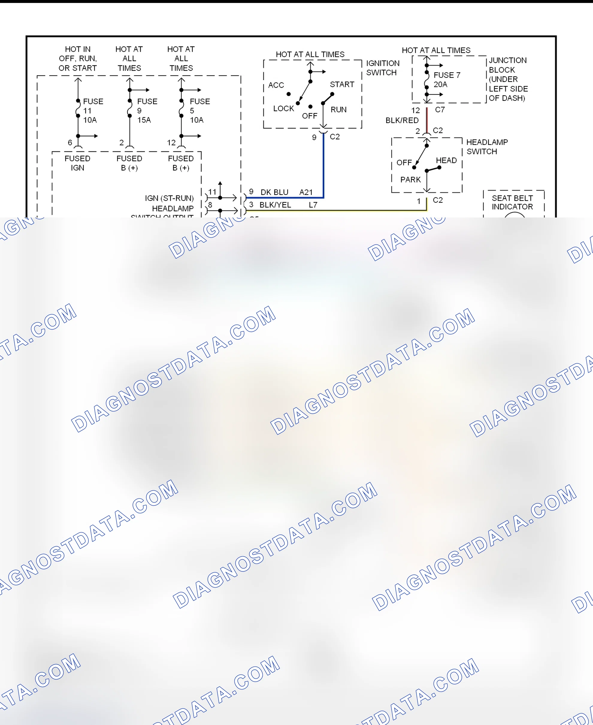 Fig. 3: Warning Systems Wiring Diagram (Breeze, Cirrus & Stratus)