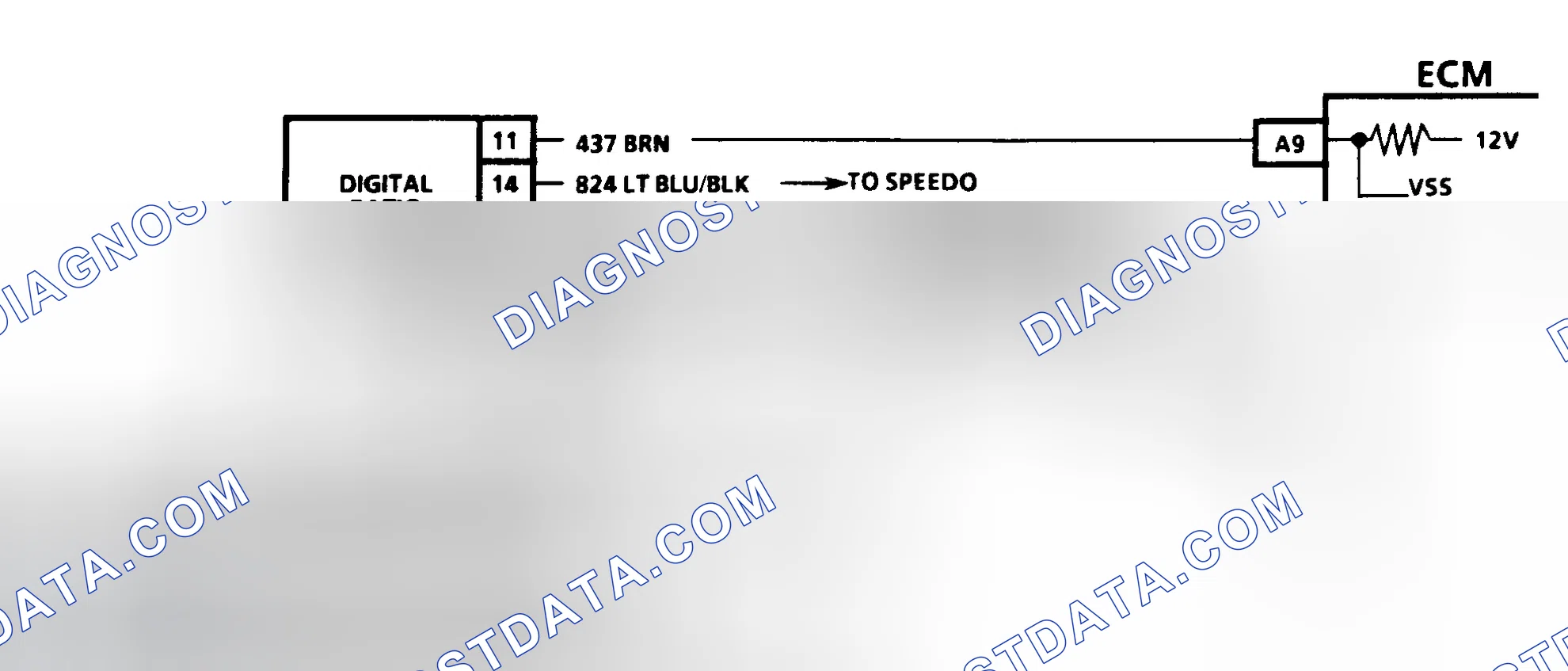 Scheme 8: Code 24 Schematic - Vehicle Speed Sensor Circuit