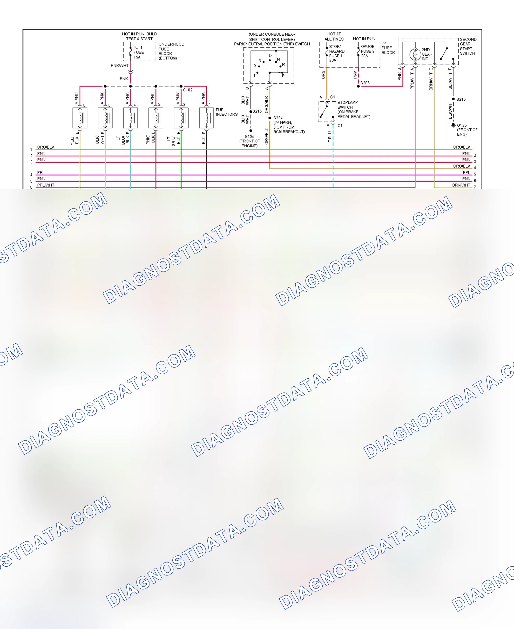 Scheme 26: PCM Wiring Diagram (Camaro & Firebird - 3.8L - 2 Of 4)