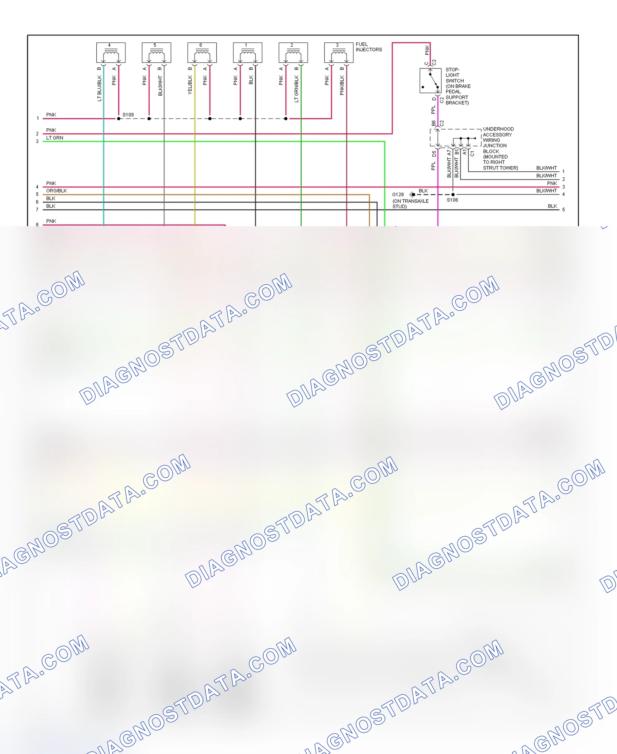 Scheme 127: PCM Wiring Diagram (Intrigue - 3.8L - 2 Of 4)