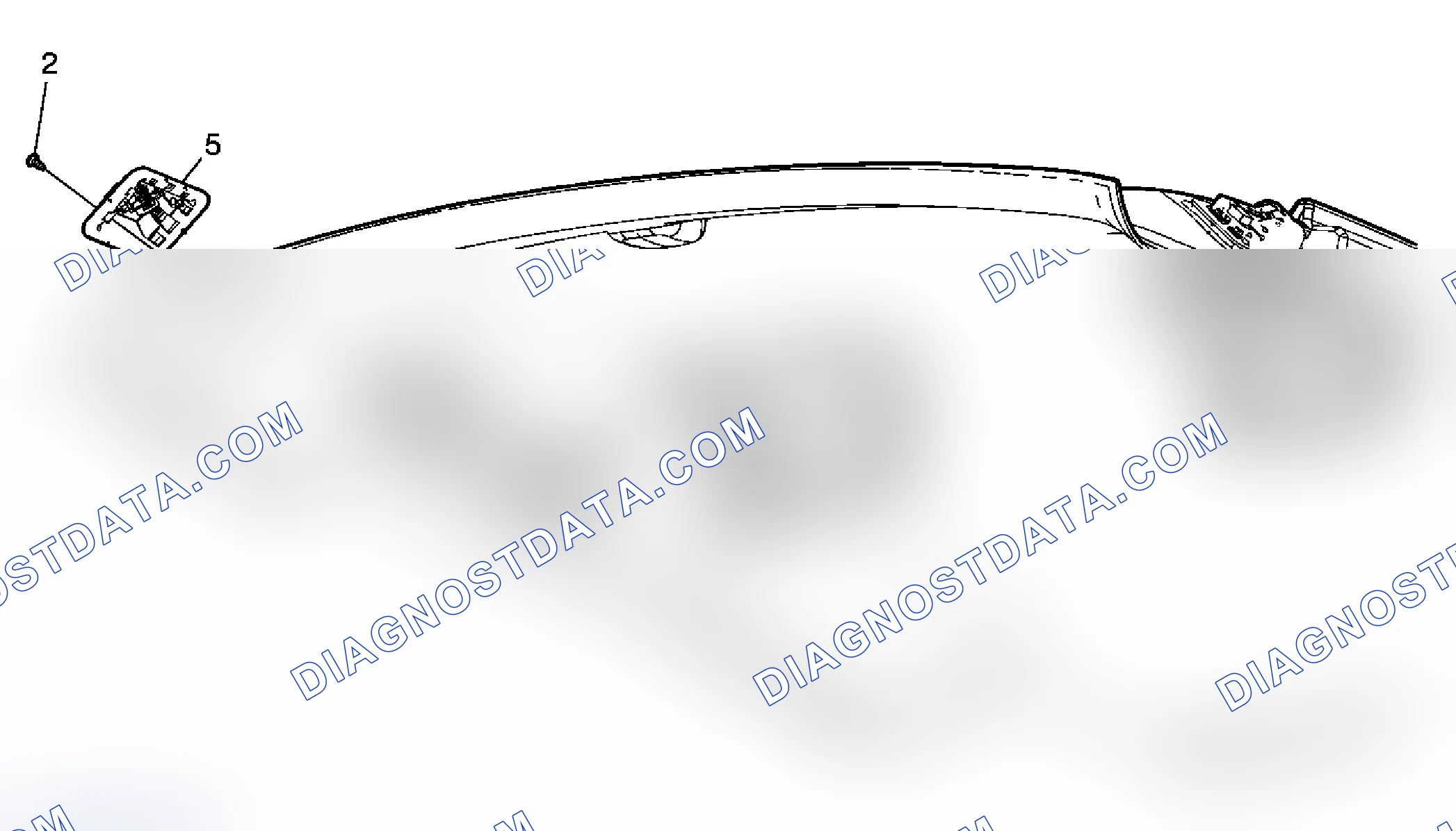 Scheme 33: Roof Rail Rear Courtesy Lamp Replacement