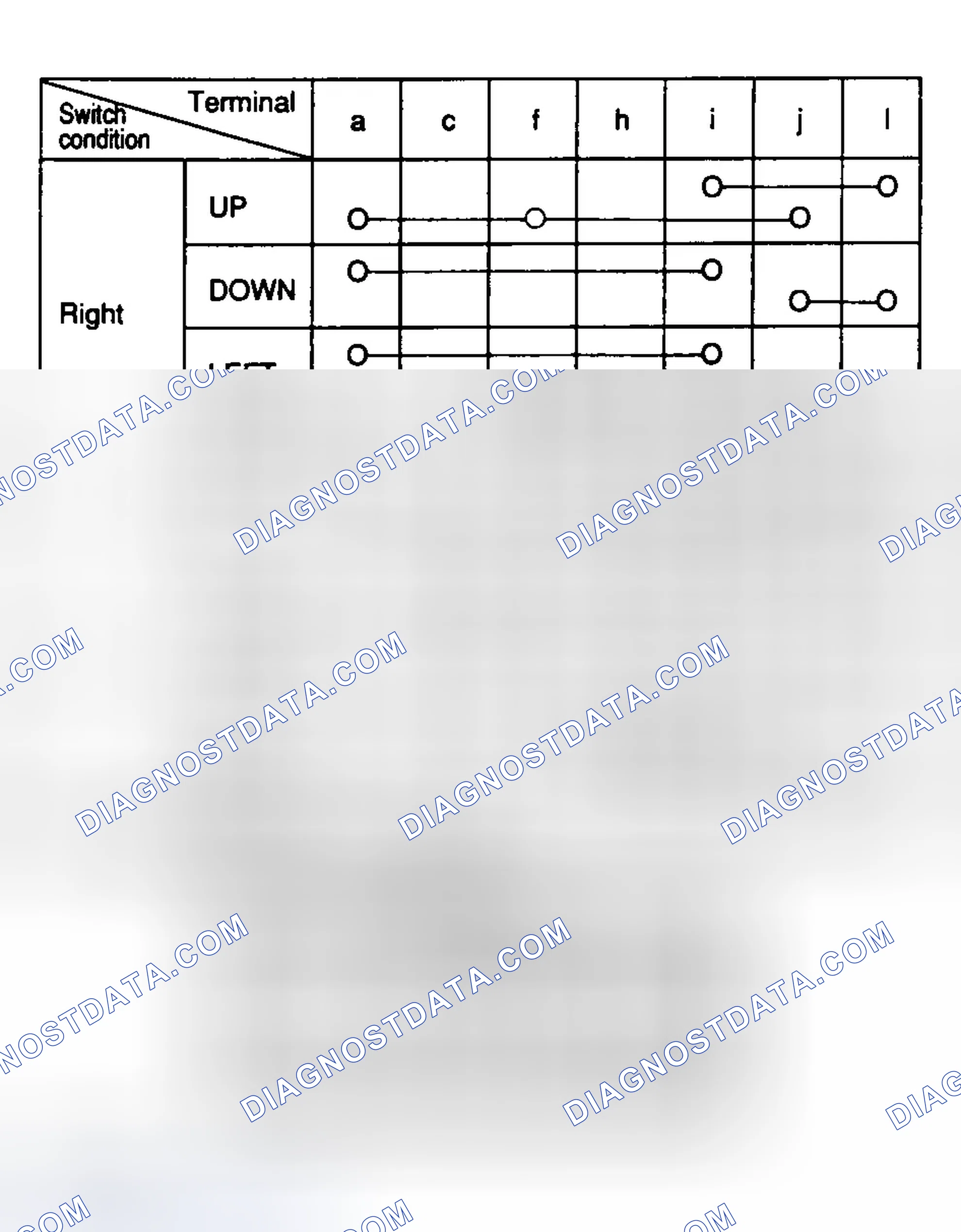 Scheme 3: POWER MIRROR SWITCH