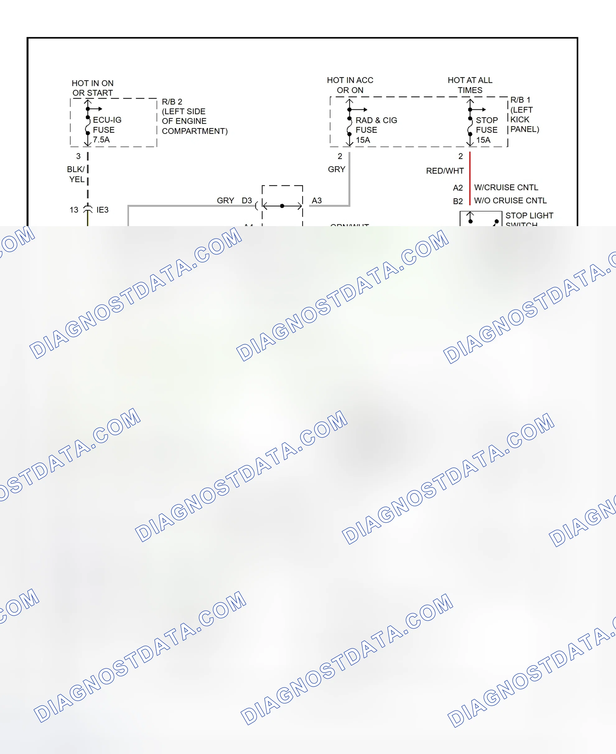 Scheme 15: Shift Interlock System Wiring Diagram (1995 MR2)