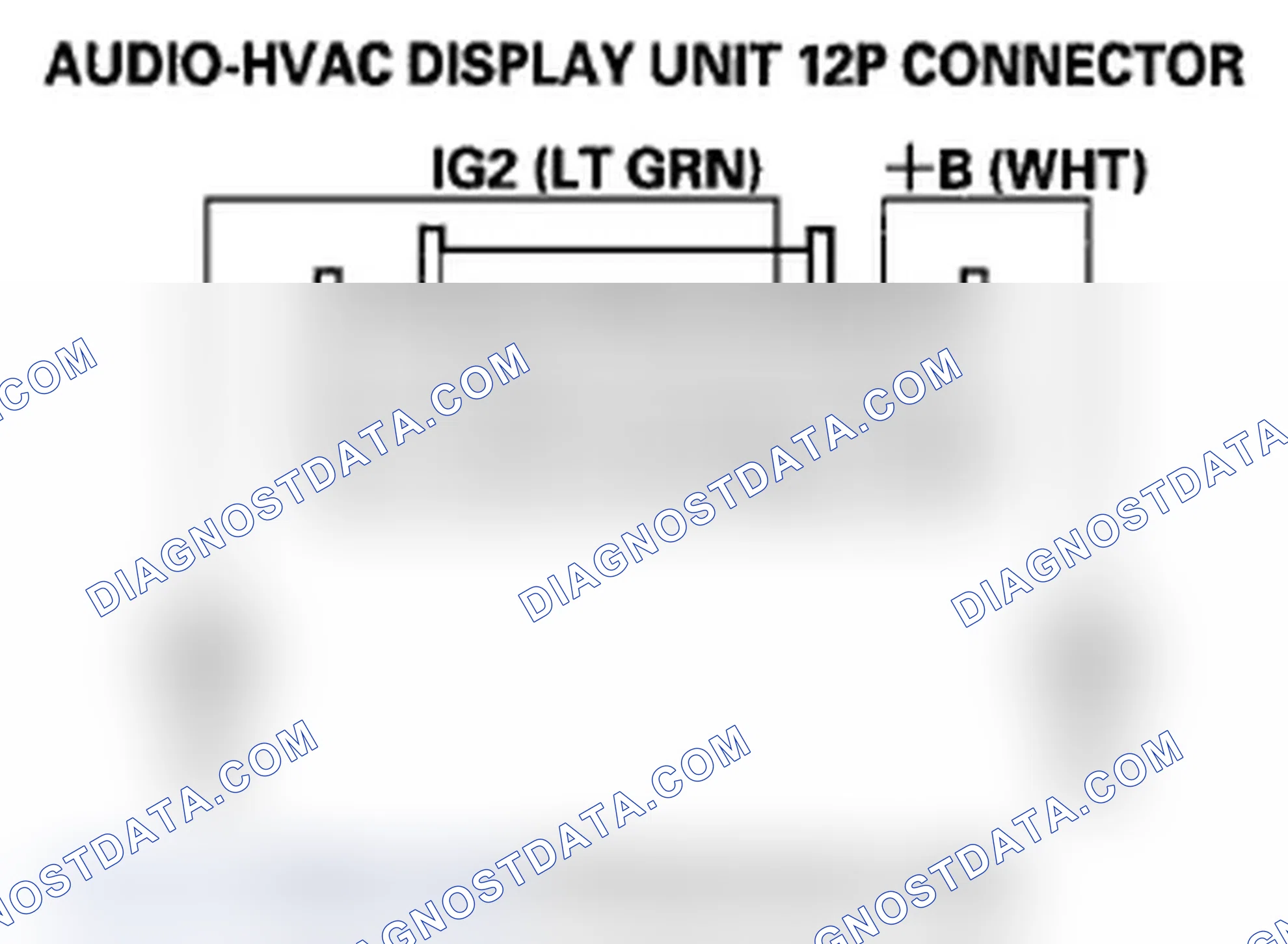 Scheme 135: Audio system information does not display on the audio-HVAC display unit (without navigation)