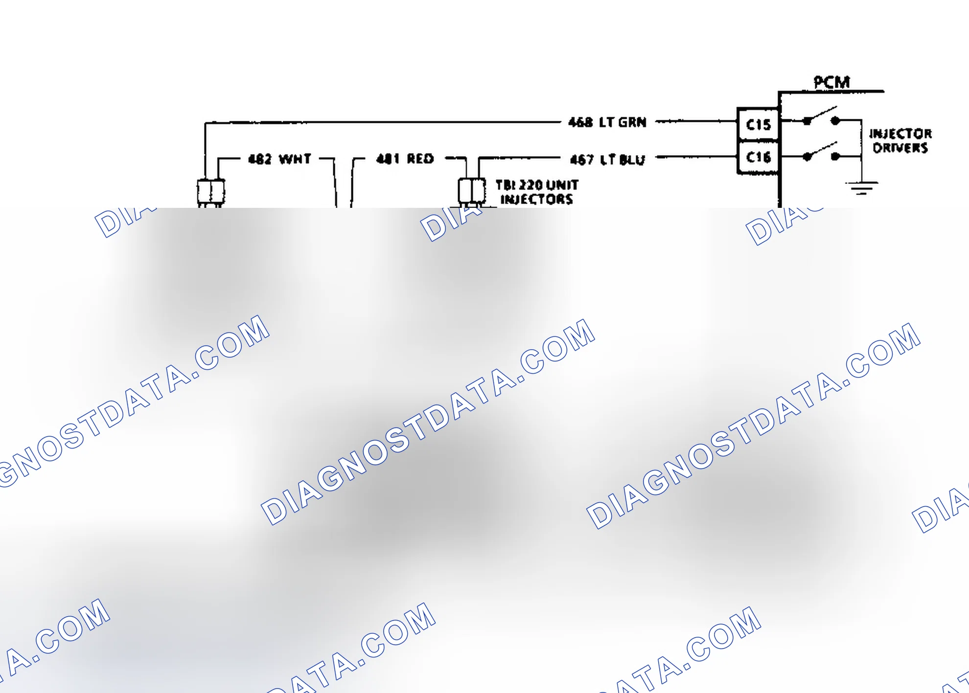 Scheme 12: HEI Ignition & Injector Circuits (2.8L, 4.3L TBI, 5.0L, 5.7L & 7.4L With 4L80-E Transmission)