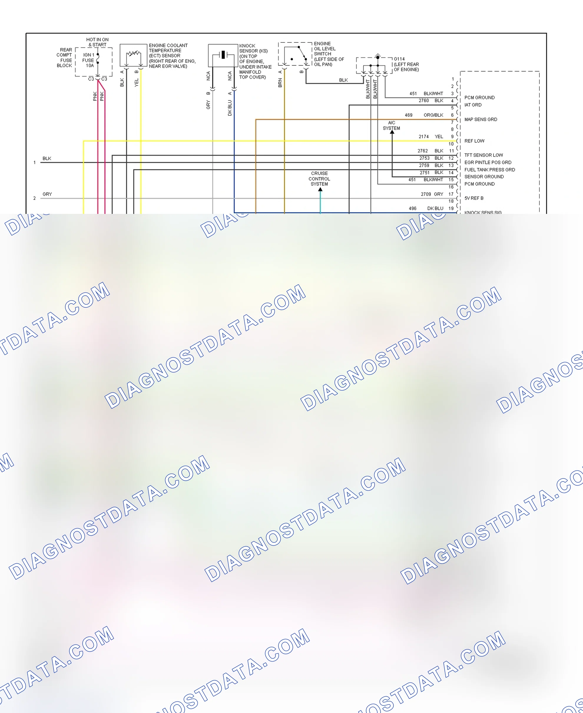 Scheme 78: PCM Wiring Diagram (DeVille & Seville - 4.6L - 5 Of 5)