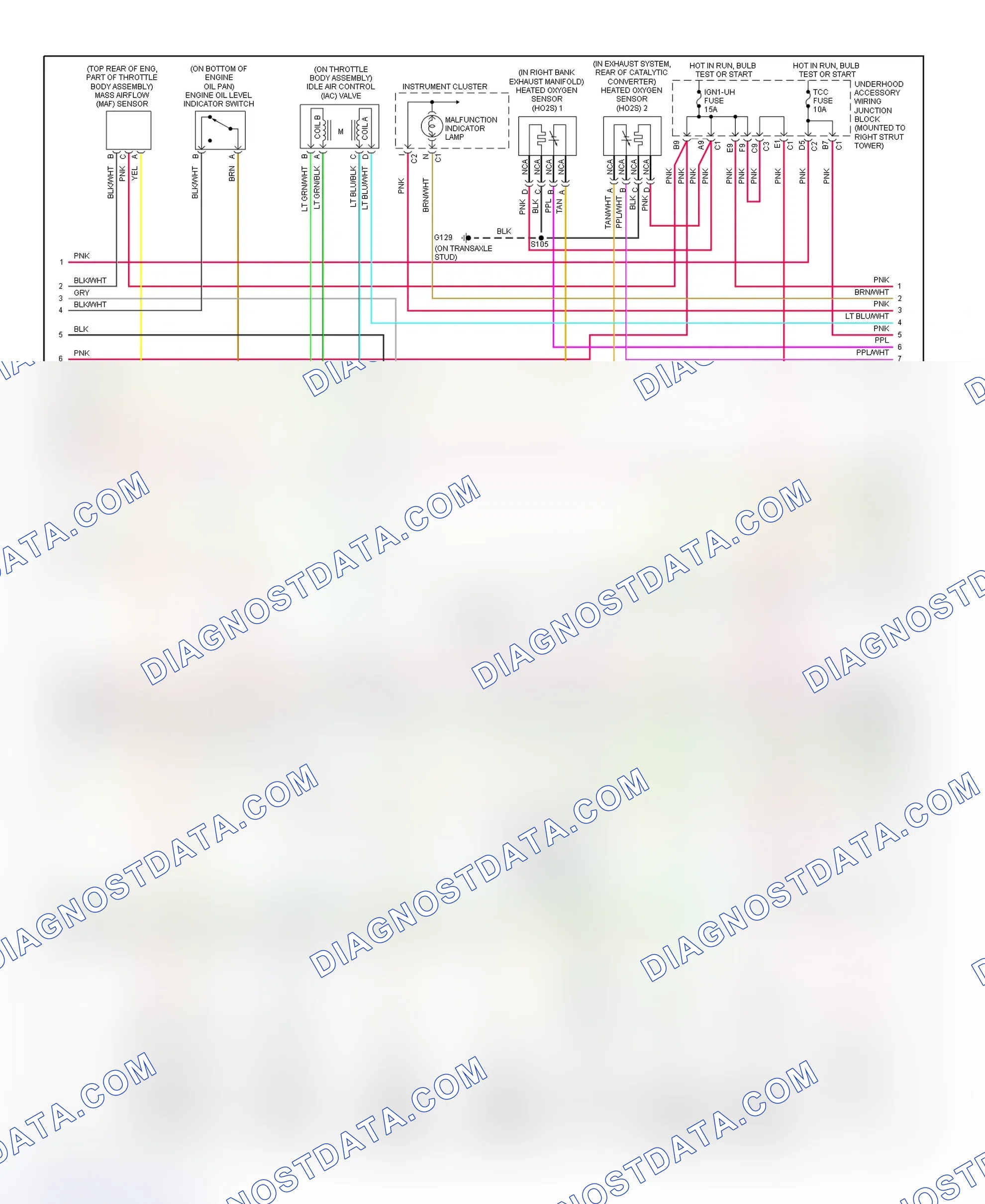 Scheme 107: PCM Wiring Diagram (Grand Prix - 3.8L VIN K - 3 Of 4)