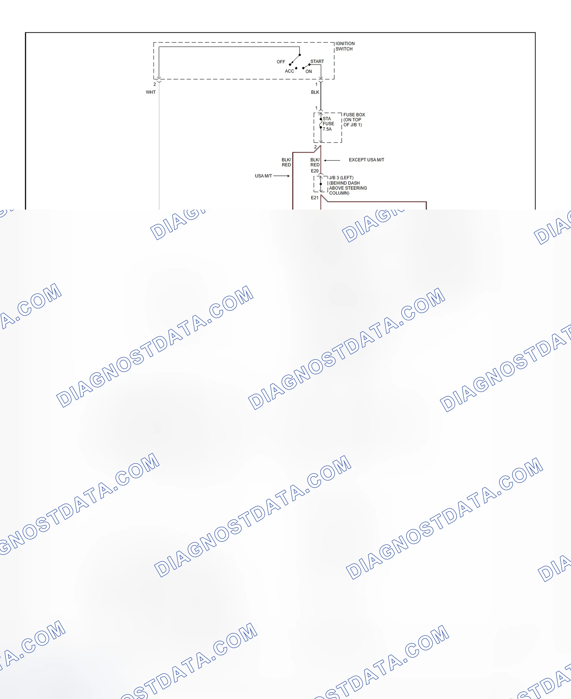 Fig. 32: Starting System Wiring Diagram (Tacoma - 2.4L)
