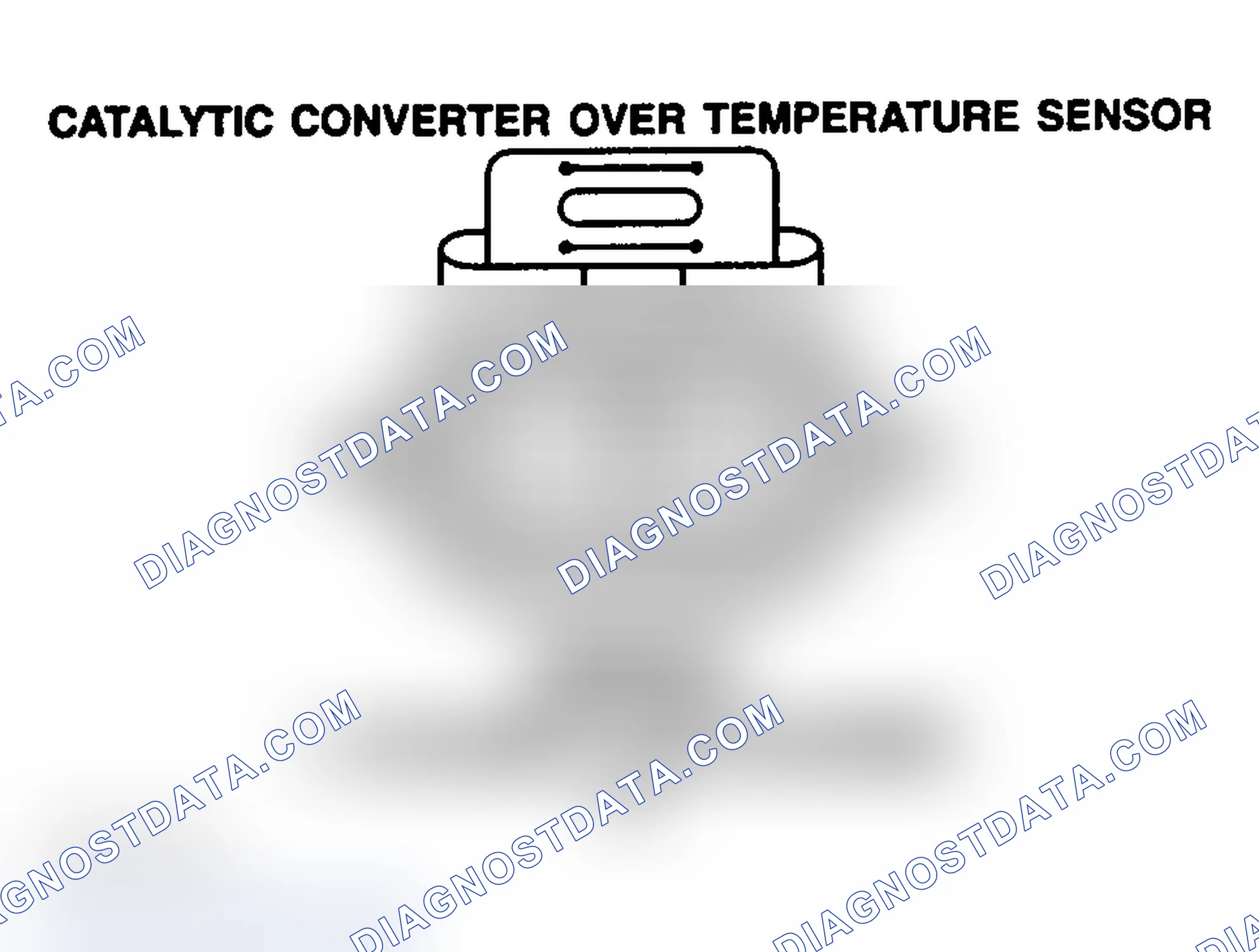 Scheme 100: CATALYTIC CONVERTER OVER TEMPERATURE SENSOR
