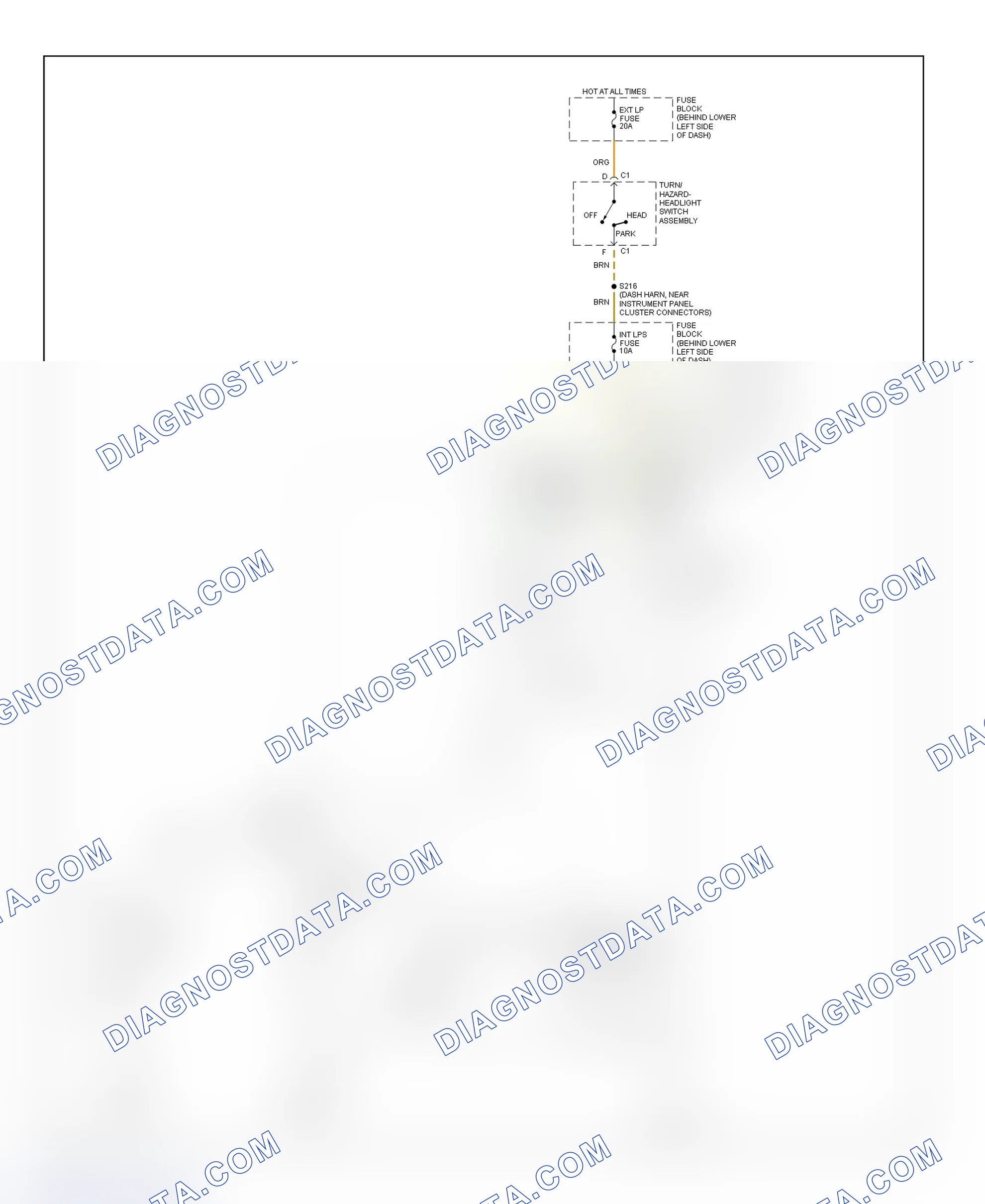 Scheme 25: Illumination/Interior Lights Wiring Diagram (Cavalier & Sunfire - 2 Of 2)