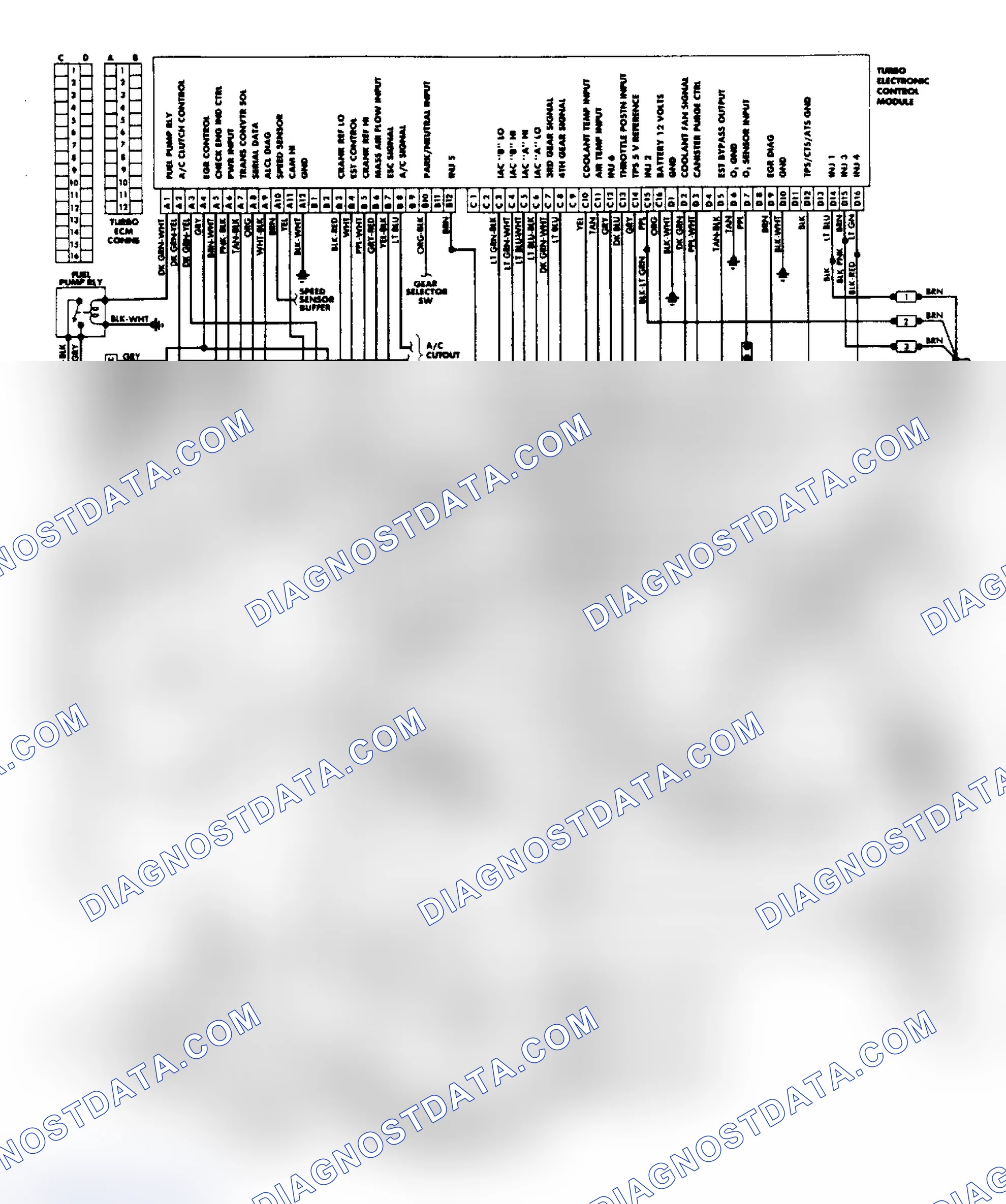 Scheme 22: Wiring Diagram: Regal 3.8L Turbo PFI System