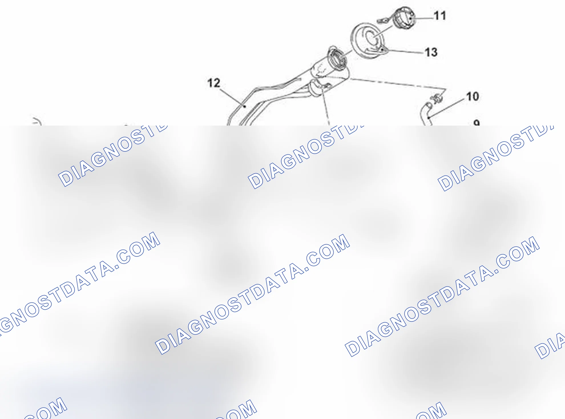 Scheme 37: < FUEL TANK FILLER TUBE ASSEMBLY >