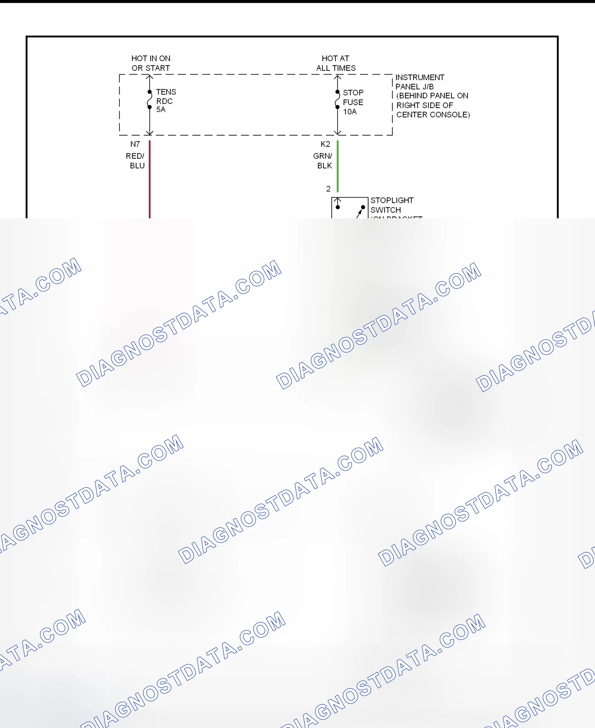 Scheme 320: Shift Interlock System Wiring Diagram (2002 - Toyota Celica)