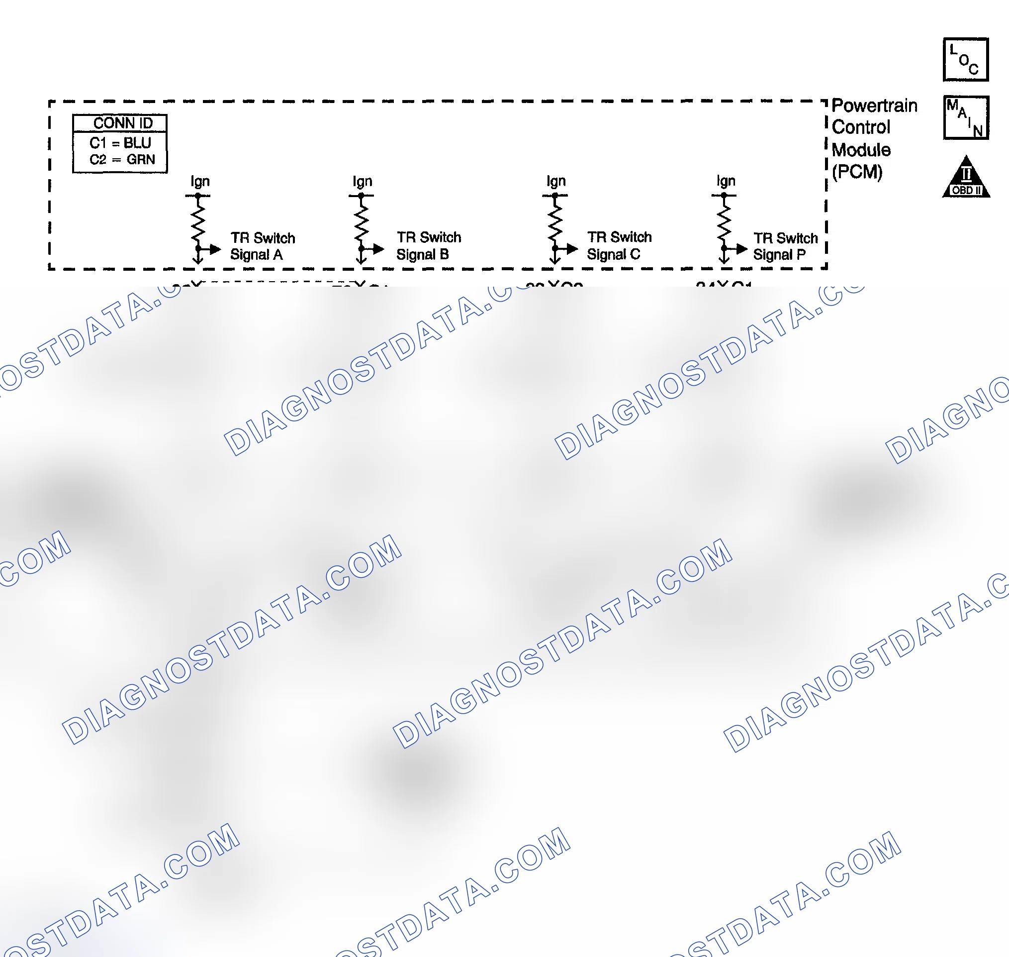 Scheme 265: DTC P0706 (5.3L): Transmission Range (TR) Switch Circuit