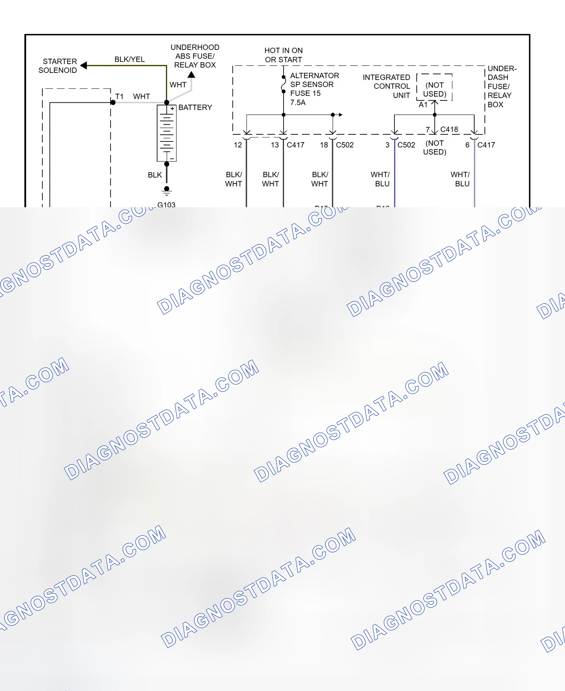 Scheme 2: Charging System Wiring Diagram (CR-V)
