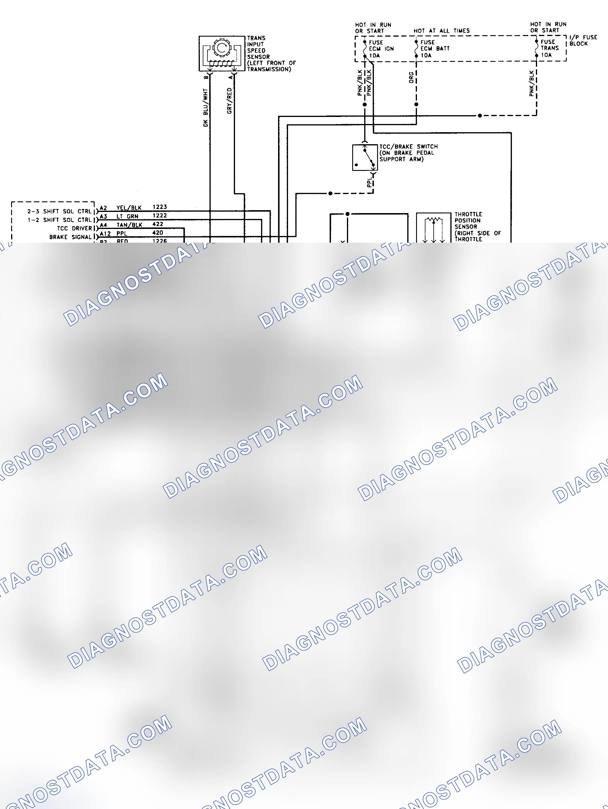 Scheme 188: 4L80-E Wiring Diagram (1993 "G" Series - Gasoline)