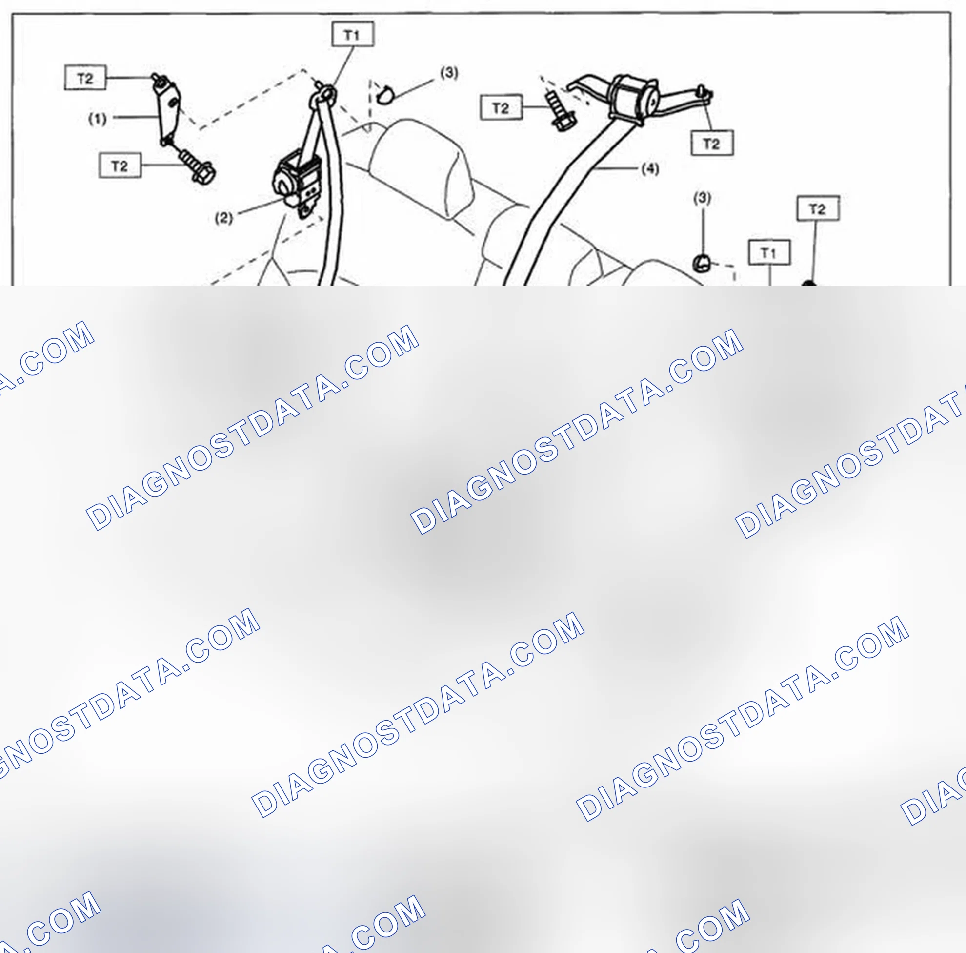 Scheme 3: REAR SEAT BELT (OUTBACK MODEL)