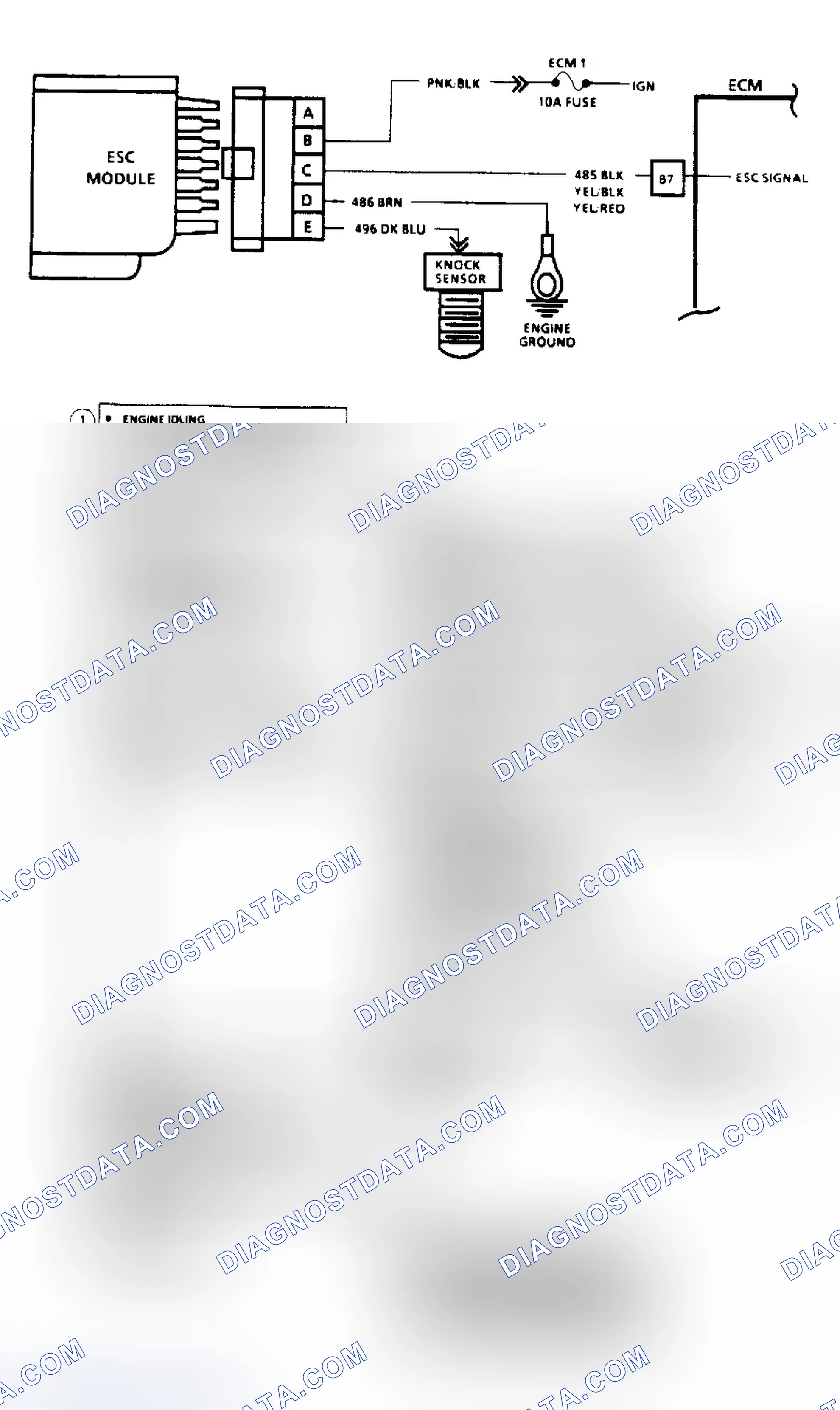 Scheme 72: Code 43: ESC Control Signal Voltage Low (Except 2.5L)