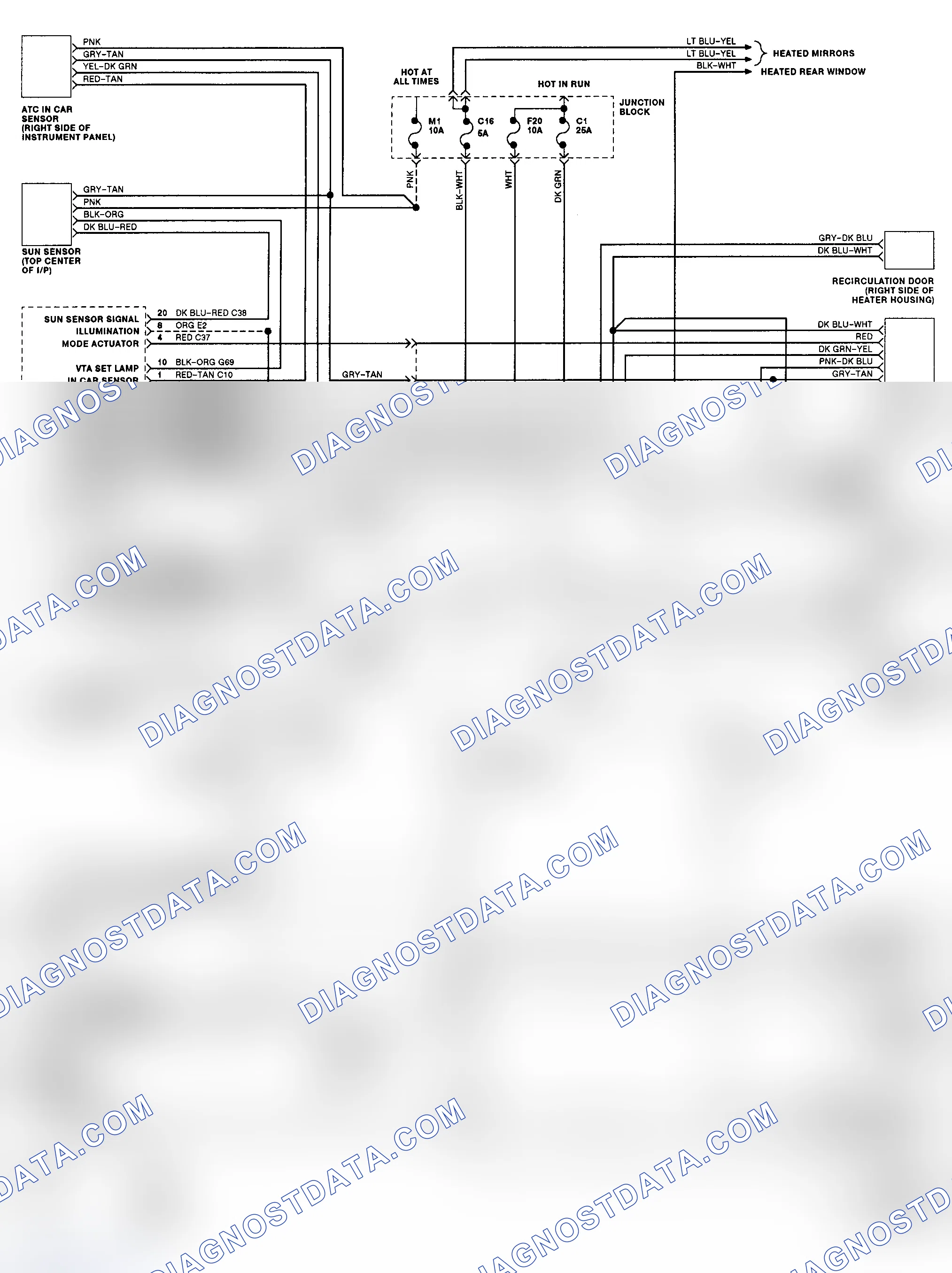 Scheme 3: Automatic A/C-Heater System Wiring Diagram