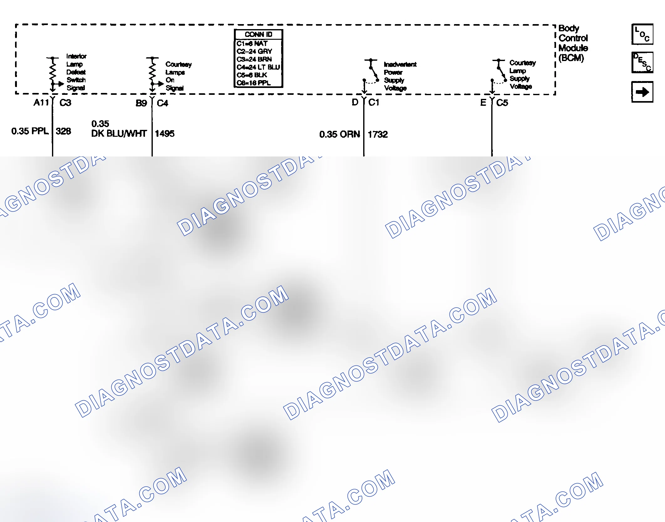 Scheme 33: Interior Lights Schematics