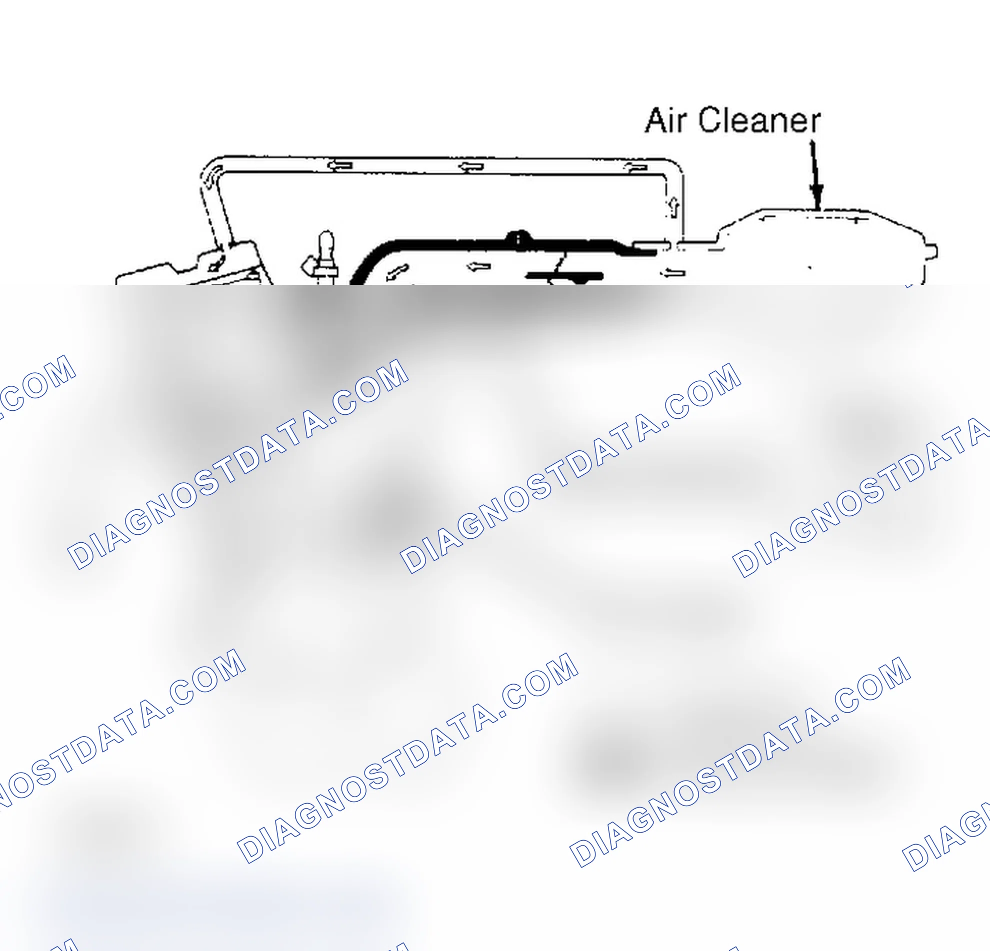 Scheme 14: Crankcase Ventilation System (Integra) Note that PCV valve is on side of block.