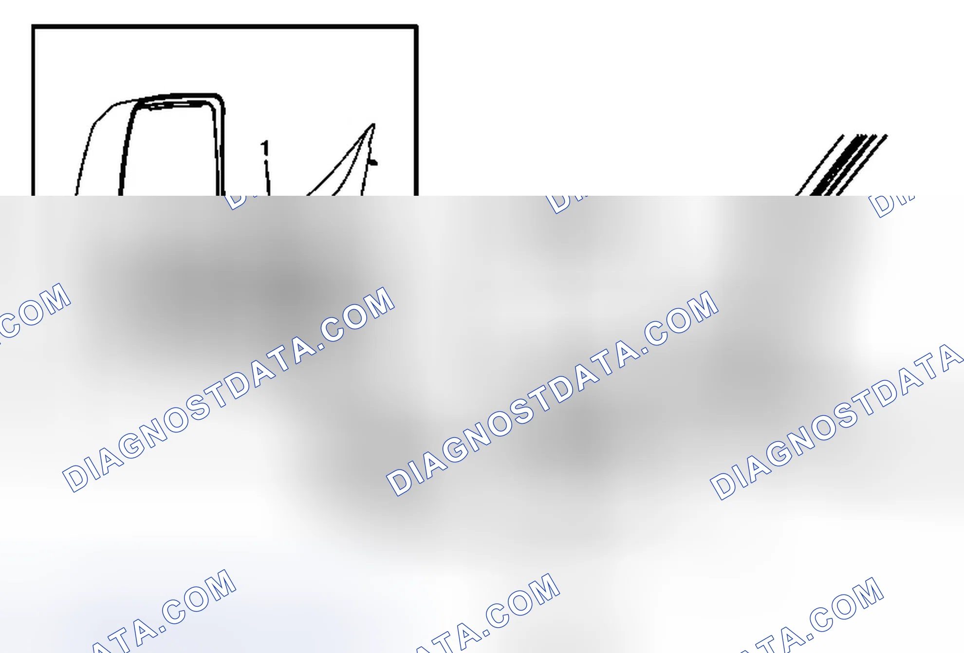 Scheme 4: Outside Rearview Mirror Glass Replacement - Lower