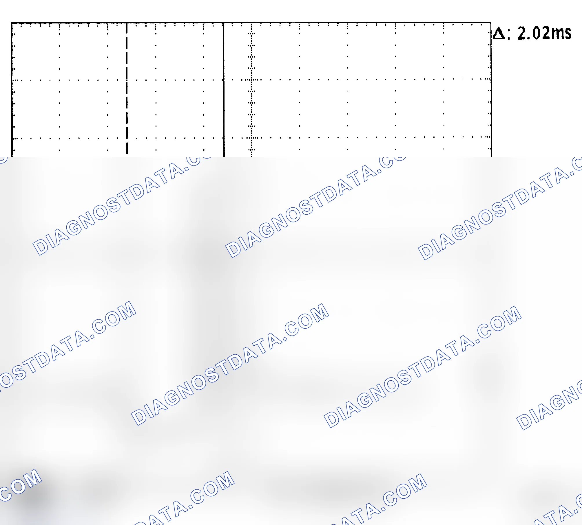 Scheme 327: Injector Waveform (Voltage) - Cursors Used - Known Good