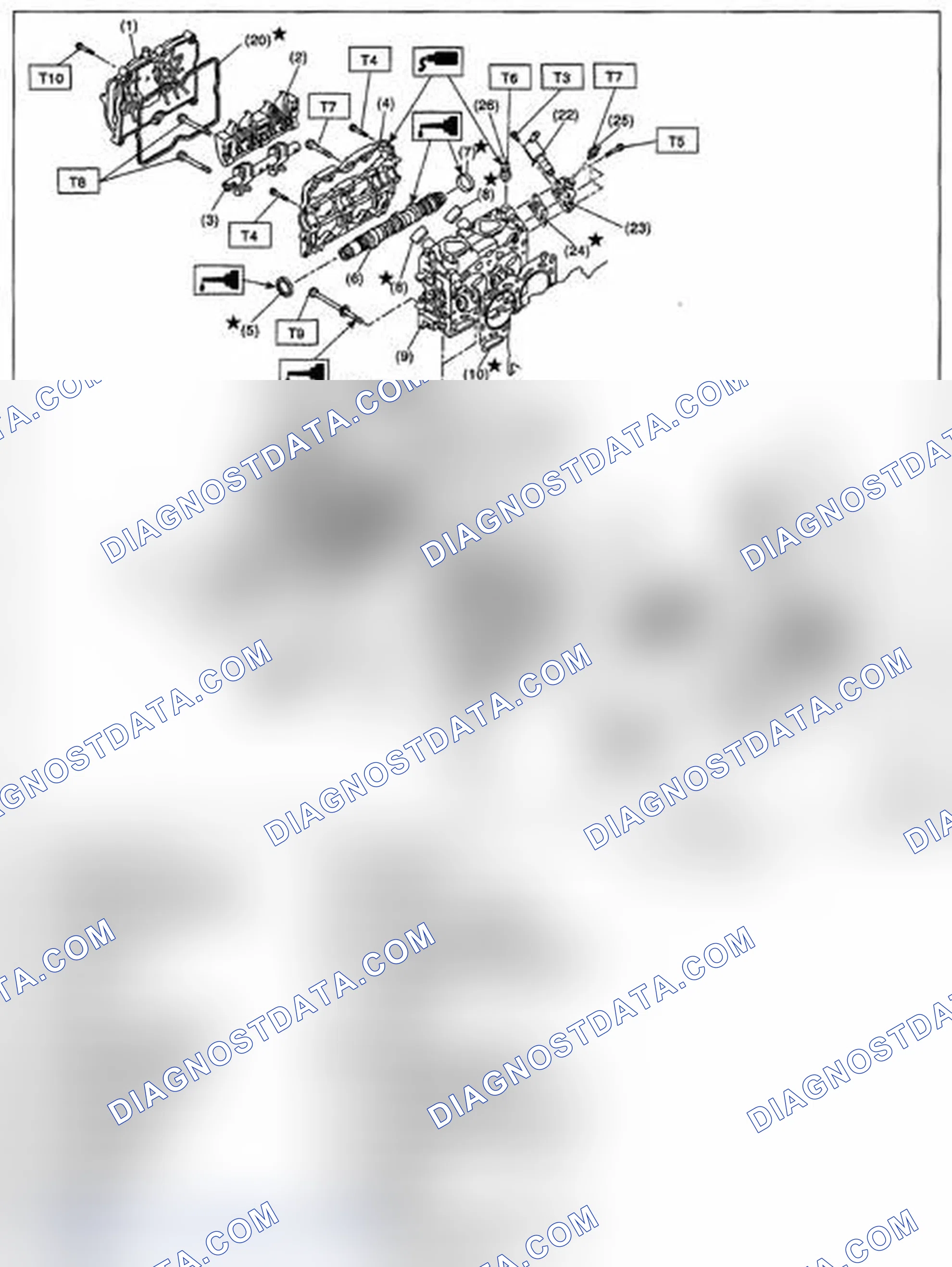 Scheme 342: CYLINDER HEAD AND CAMSHAFT