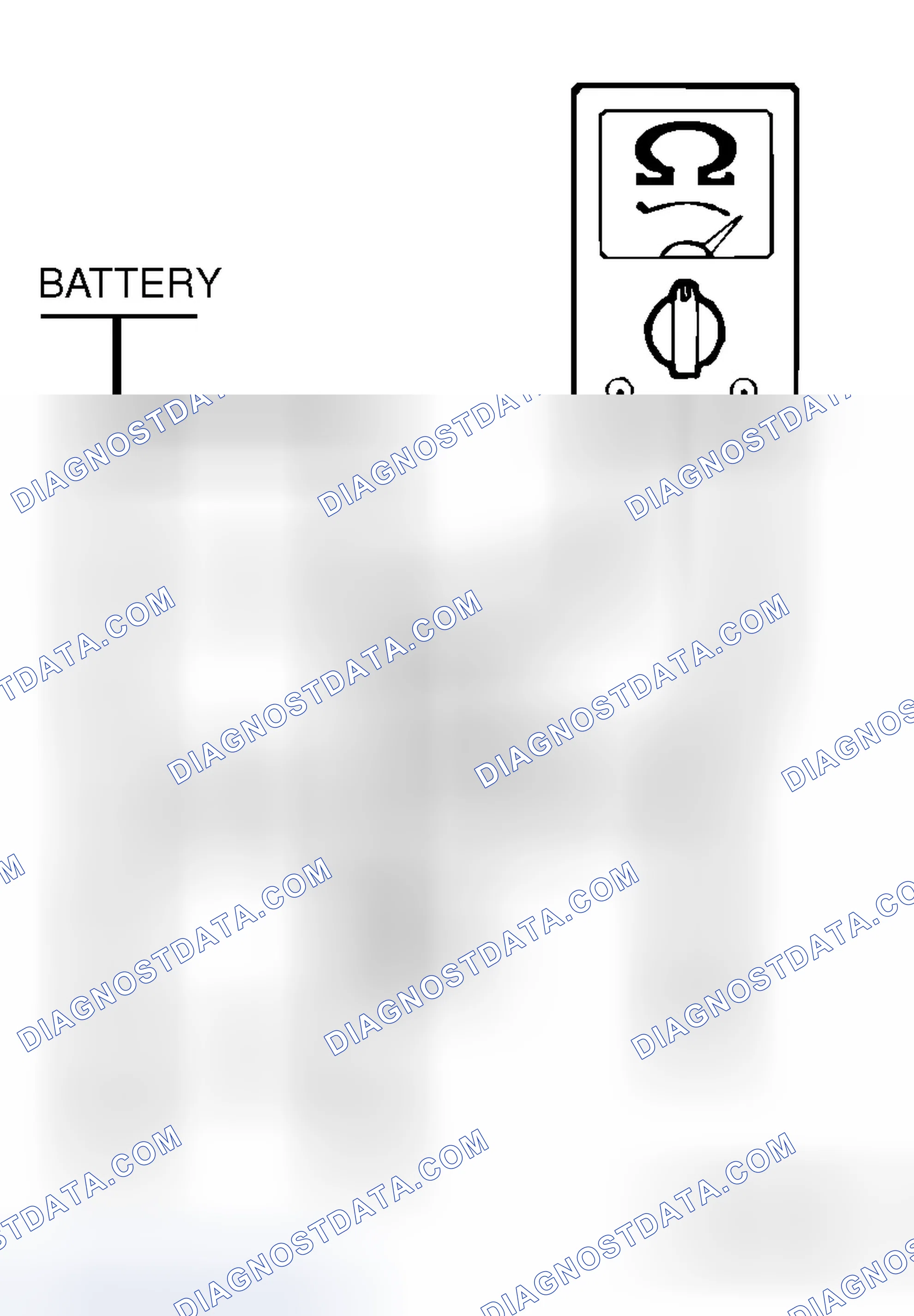 Scheme 14: INSPECTION SERVICE POINTS FOR A BLOWN FUSE