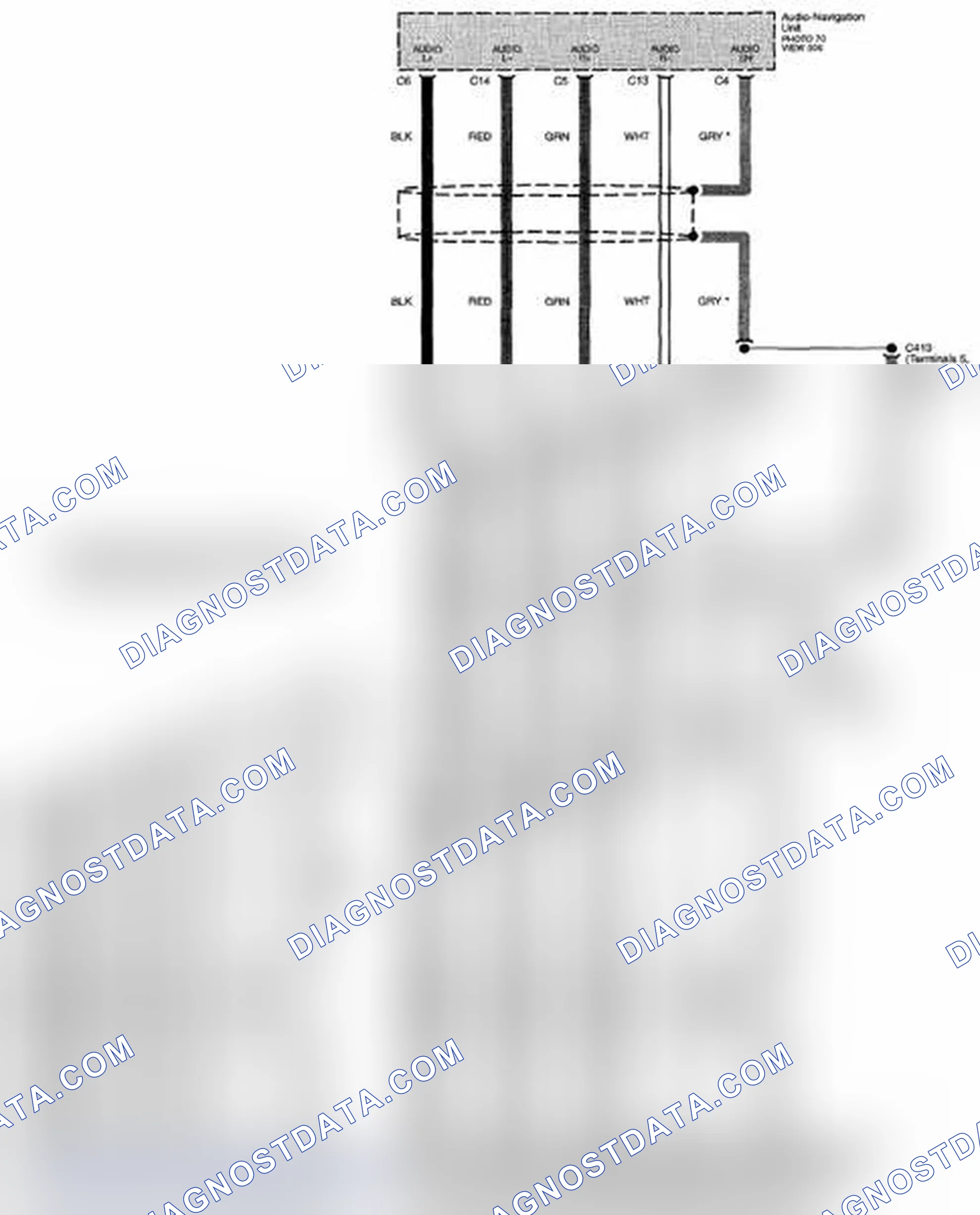 Scheme 204: Multiplex Integrated Control System Circuit Diagram - GA-NET Audio (XM Radio With Navigation) (Page 50-14)