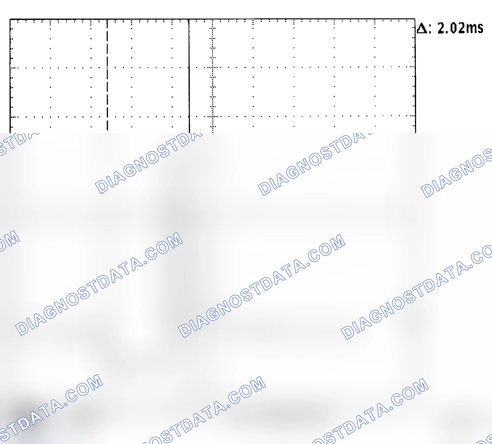 Scheme 169: Injector Waveform (Voltage) - Cursors Used - Known Good