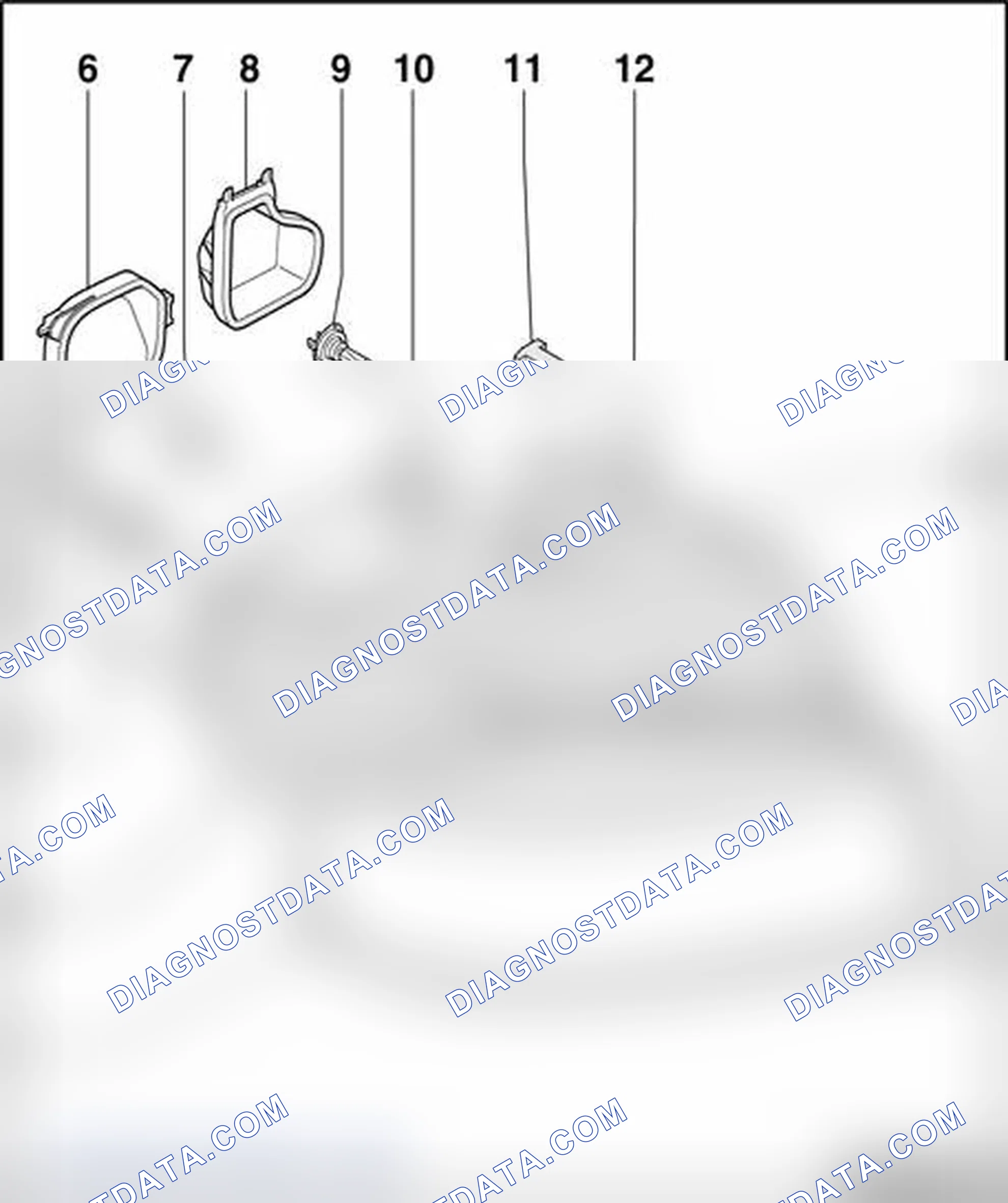 Scheme 188: Halogen headlamps, assembly