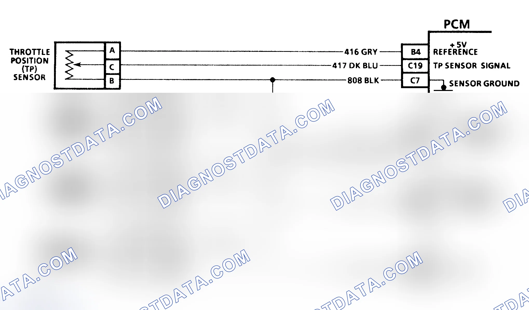 Scheme 49: Code P0122 3.4L "W" Body - Circuit Diagram