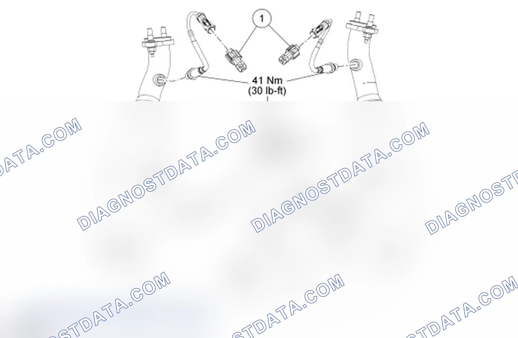 Scheme 14: Heated Oxygen Sensor (HO2S) and Catalyst Monitor Sensor - Exploded View, 4.0L SOHC