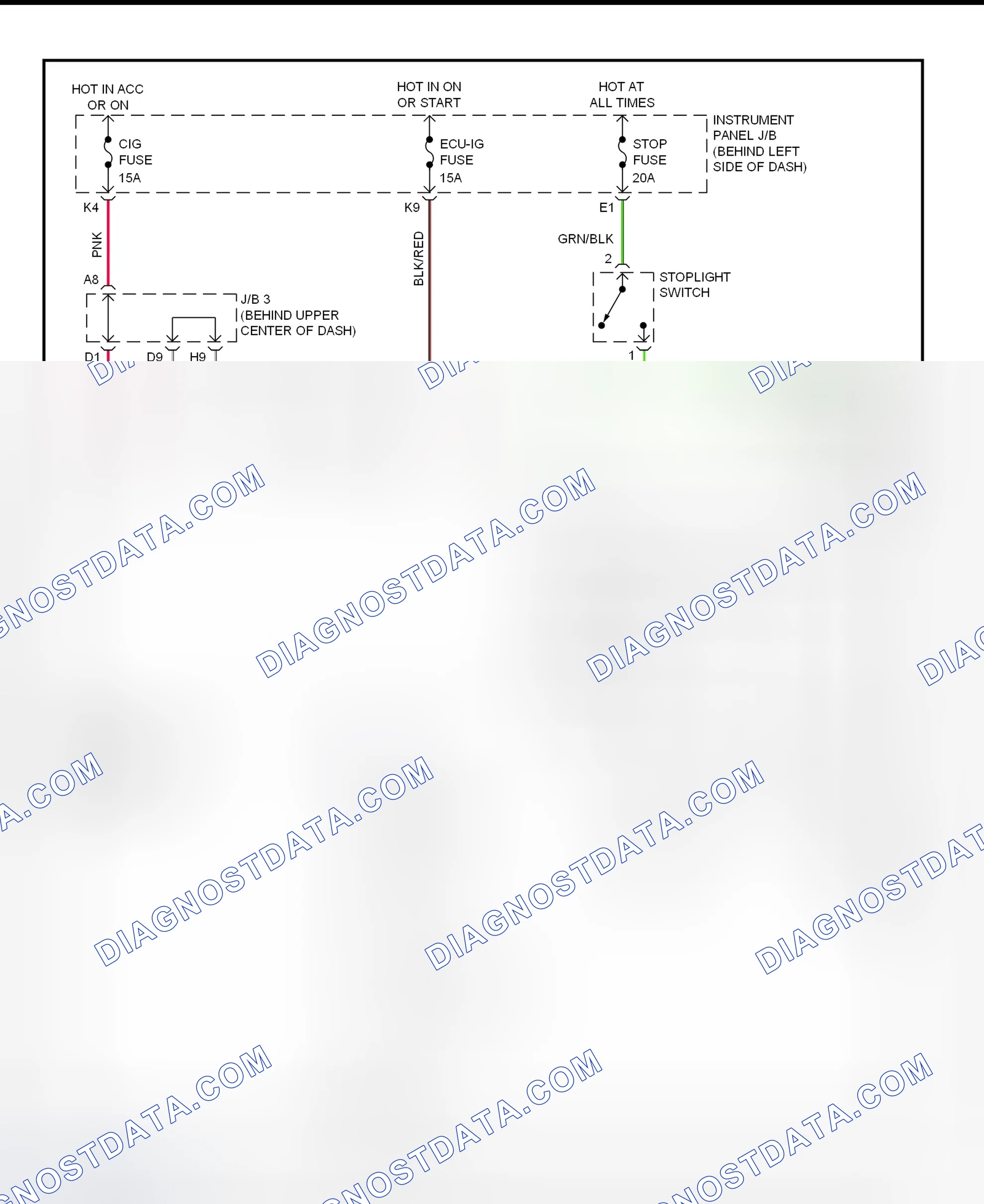 Scheme 295: Shift Interlock System Wiring Diagram (2001 - Lexus RX300)