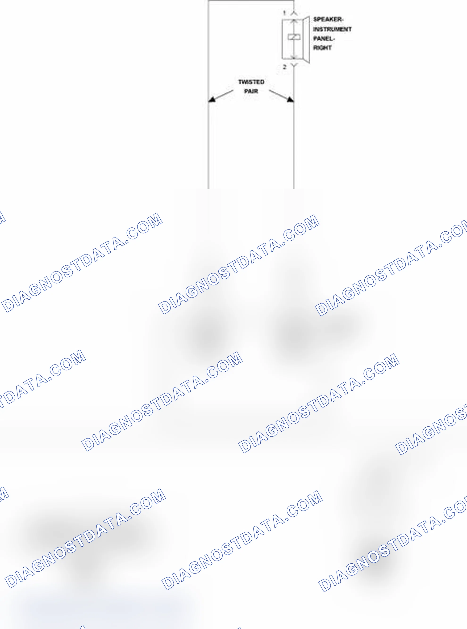 Scheme 40: B1468-CHANNEL 2 AUDIO SPEAKER OUTPUT CIRCUIT OPEN