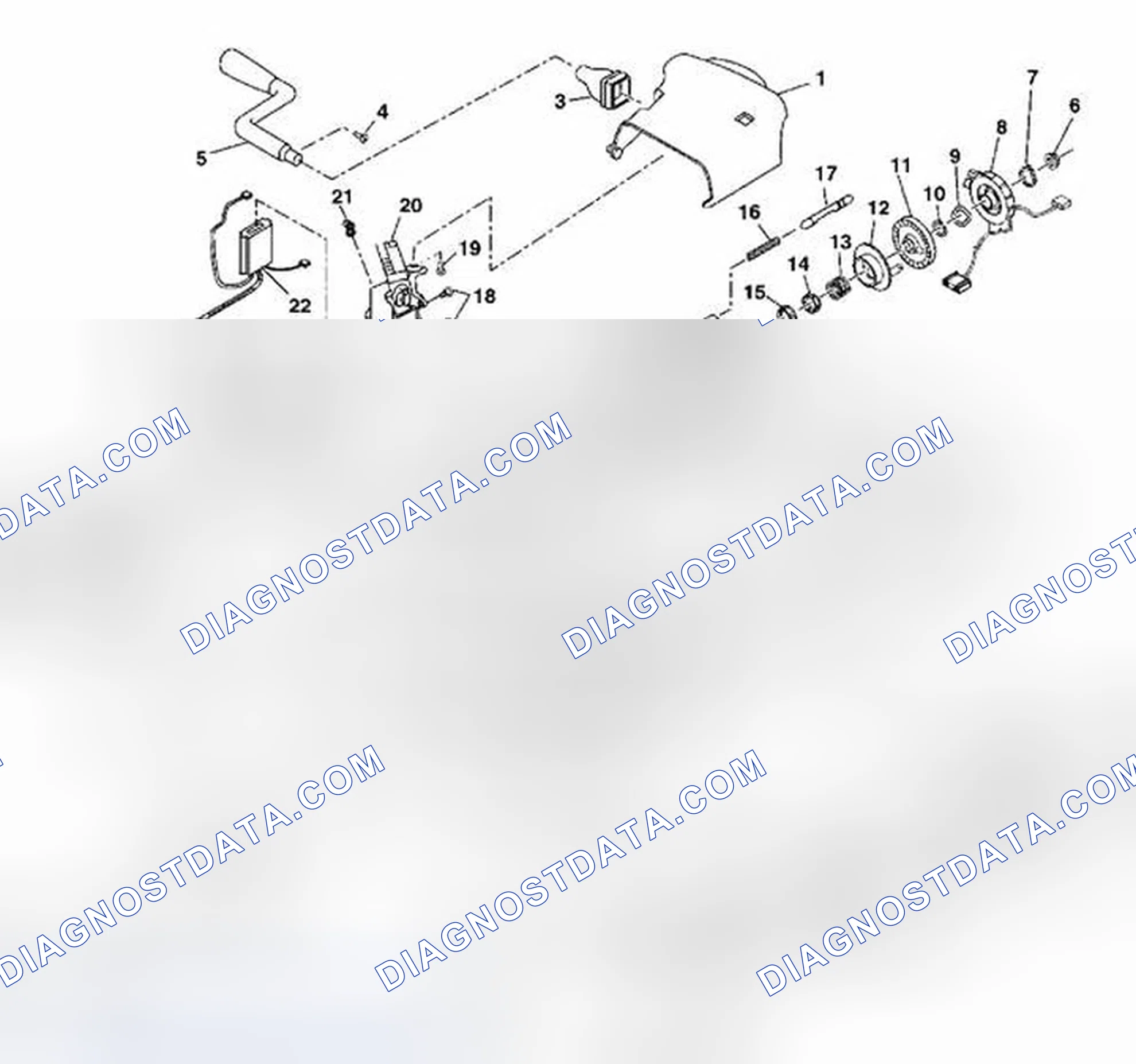 Scheme 5: Steering Column Disassembled View (Column Shift Sphere Joint)