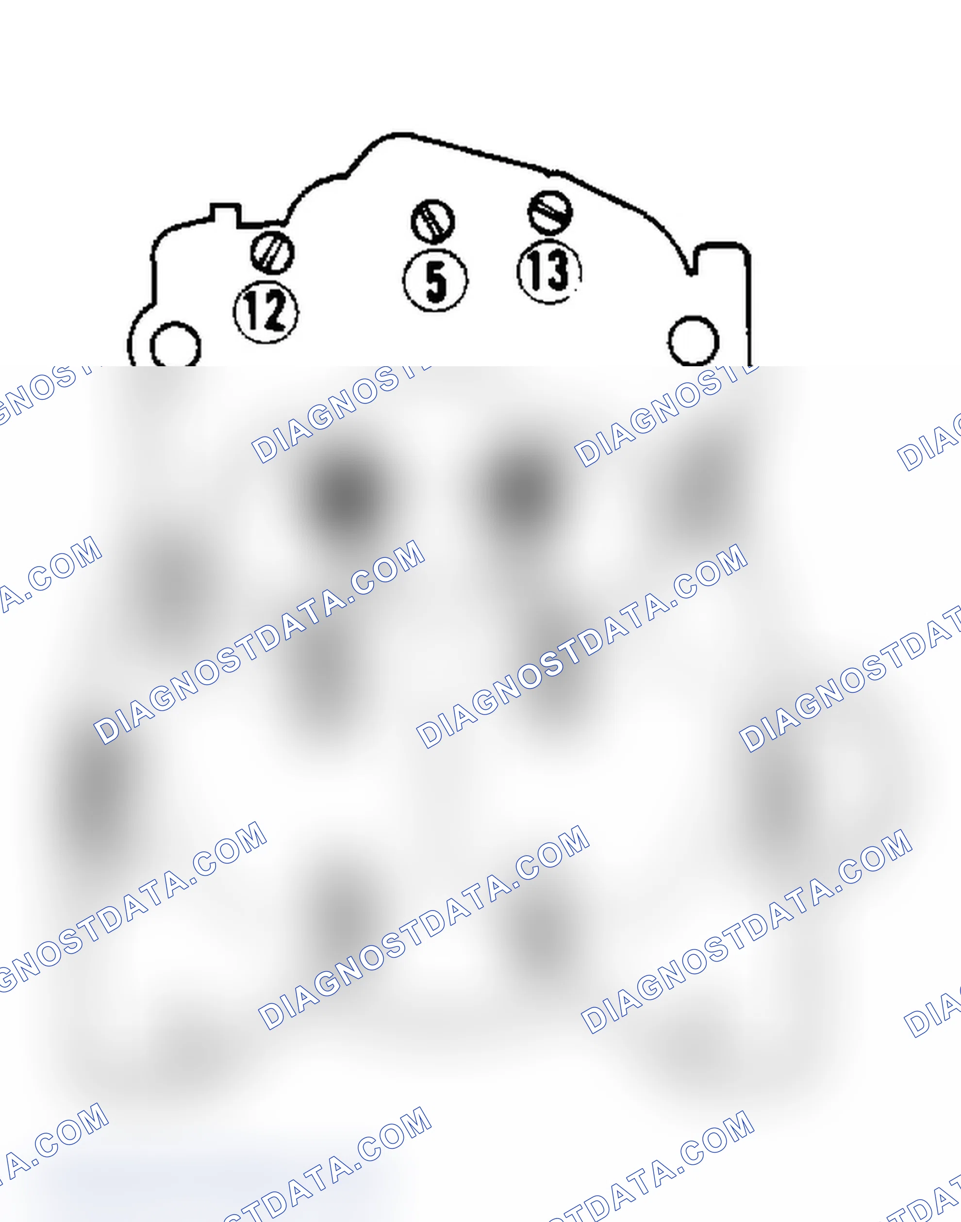 Scheme 20: Air Horn Screw Tightening Sequence Screws 1 and 2 are countersunk next to venturi.