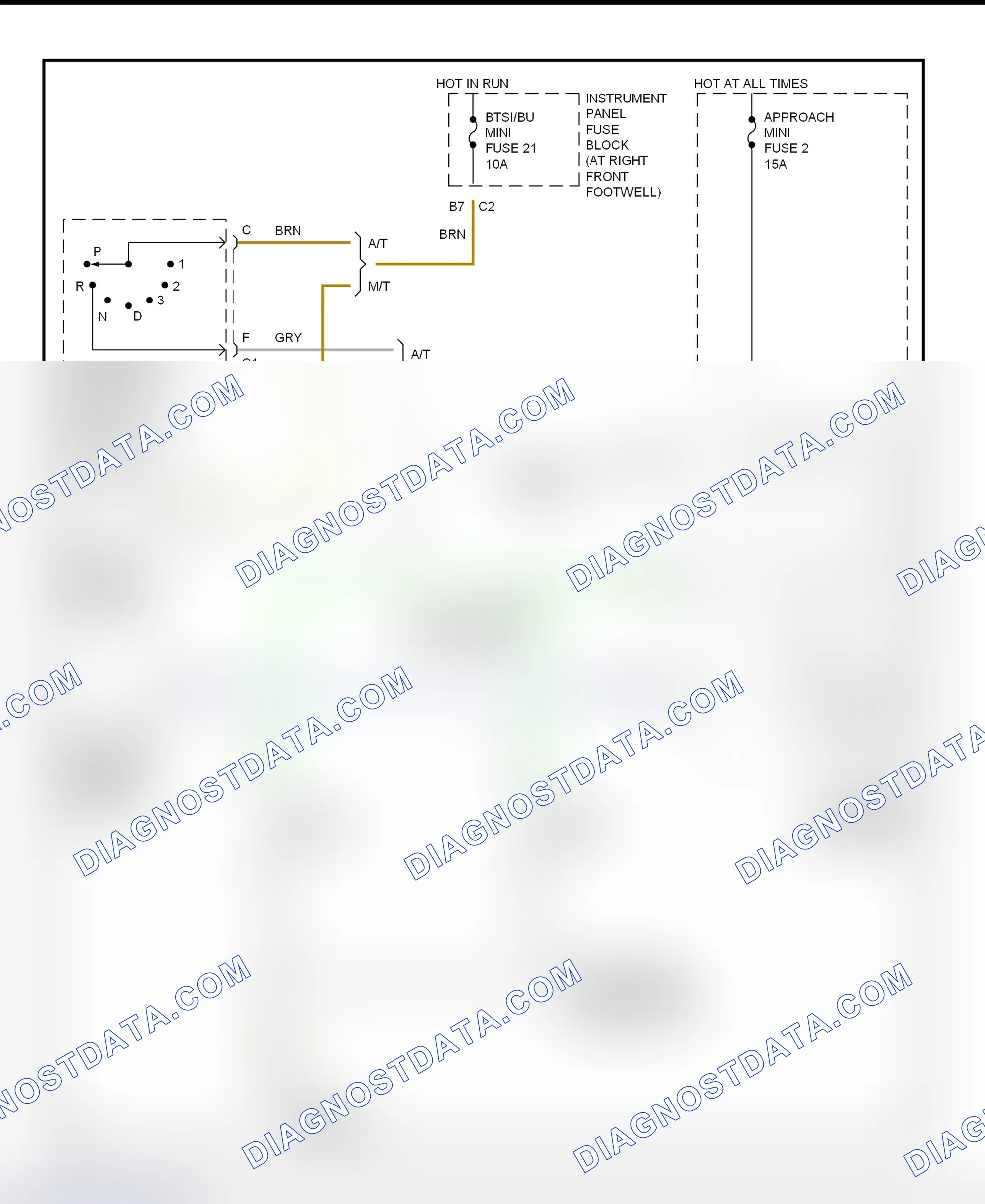 Scheme 54: Back-Up Lights Wiring Diagram (Corvette)