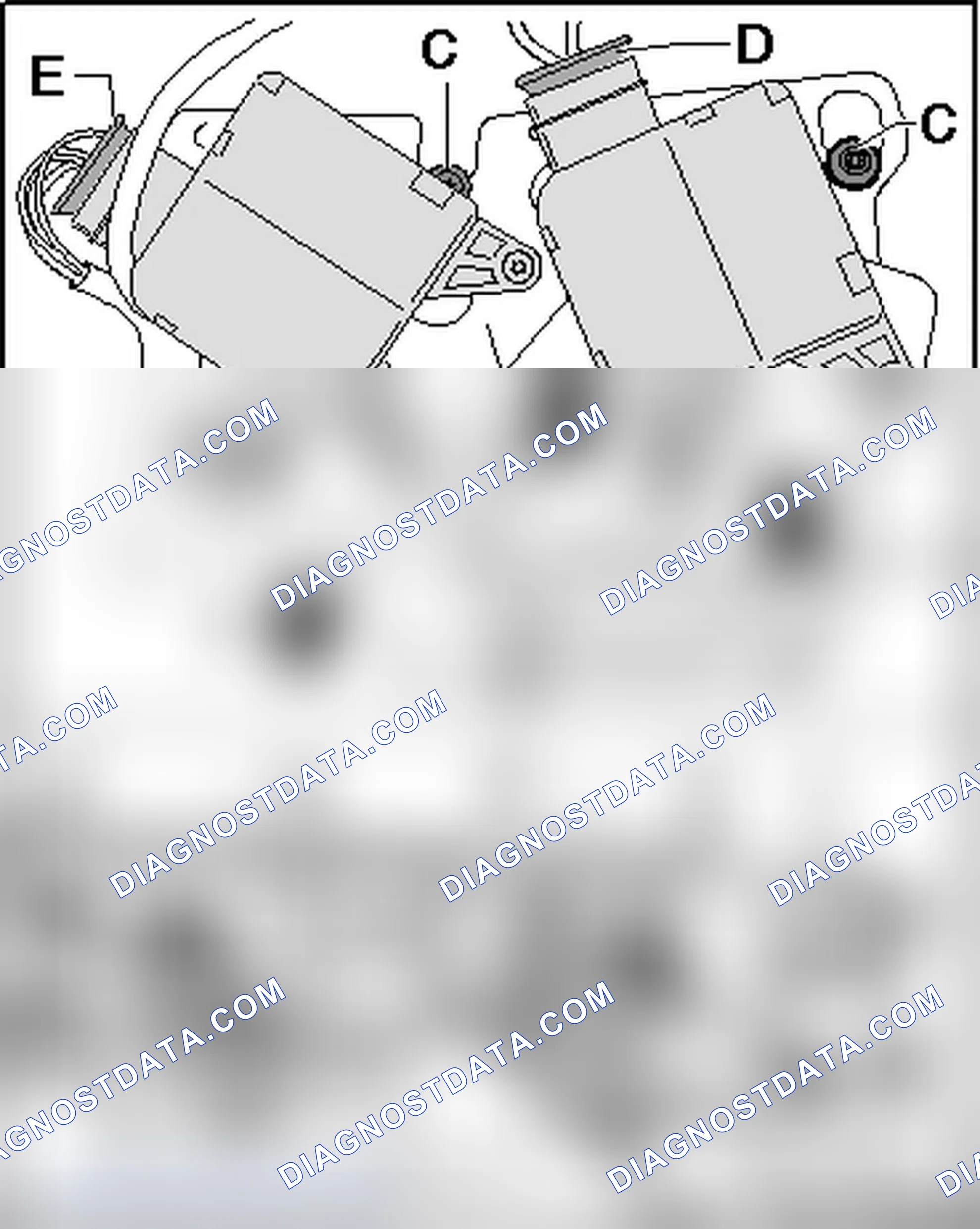 Scheme 85: RETAINING PLATE WITH CONTROL MOTORS -V158- (-V159-) AND -V109- (-V108-)