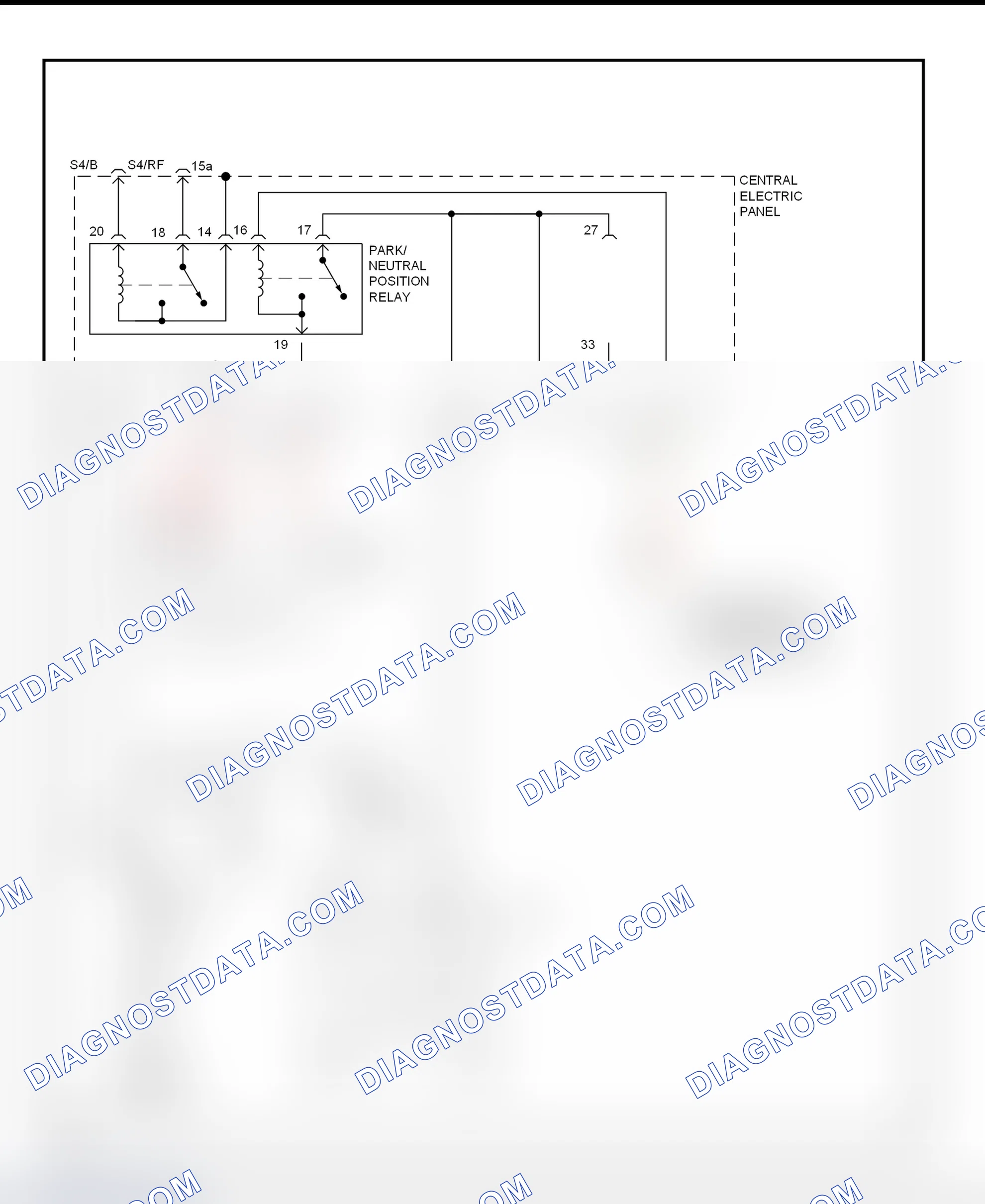 Scheme 2: Starting System Wiring Diagram (A/T)