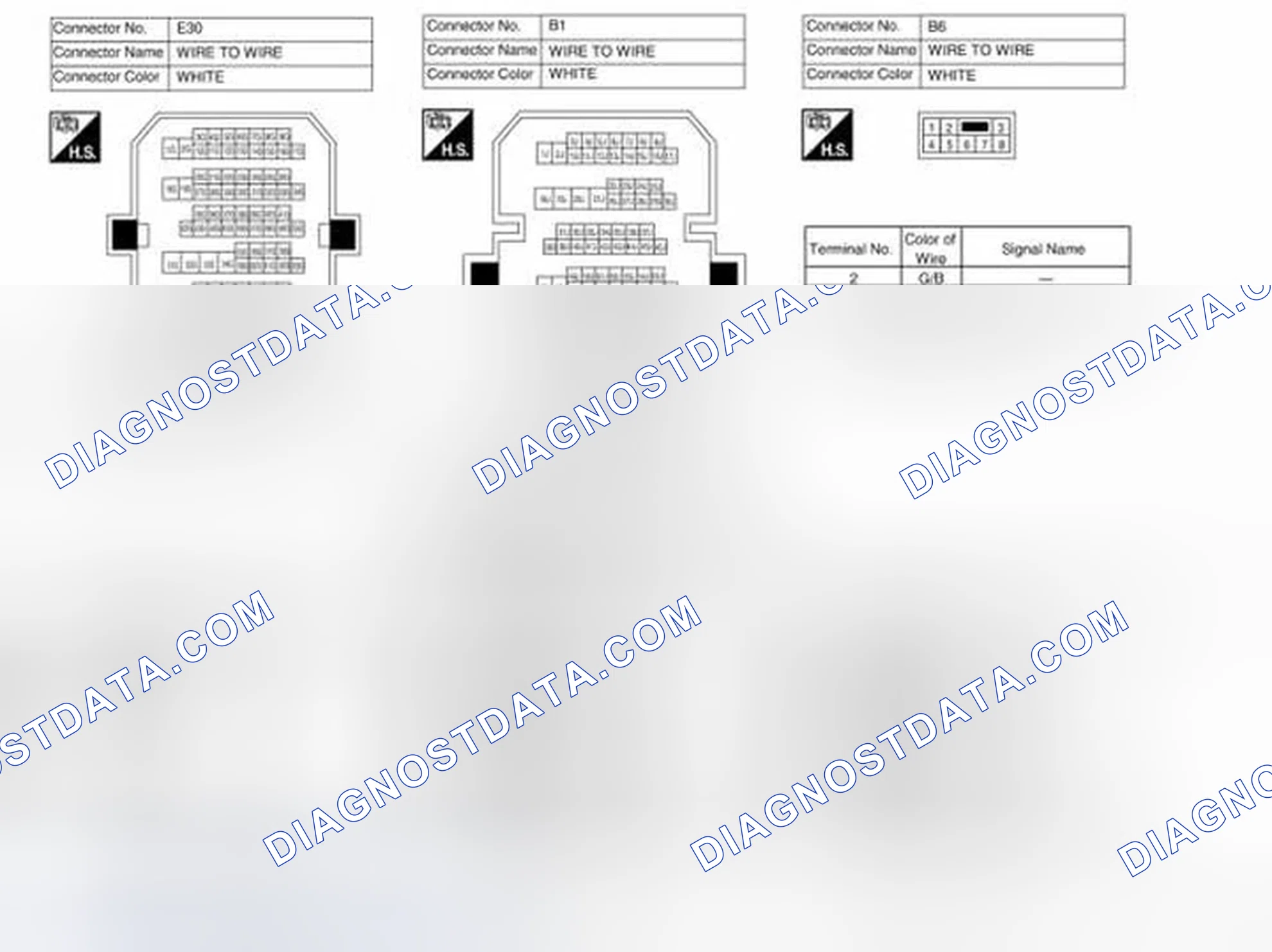 Scheme 20: Power Window System/With Left And Right Front Window Anti-Punch System Connectors (3 Of 6)