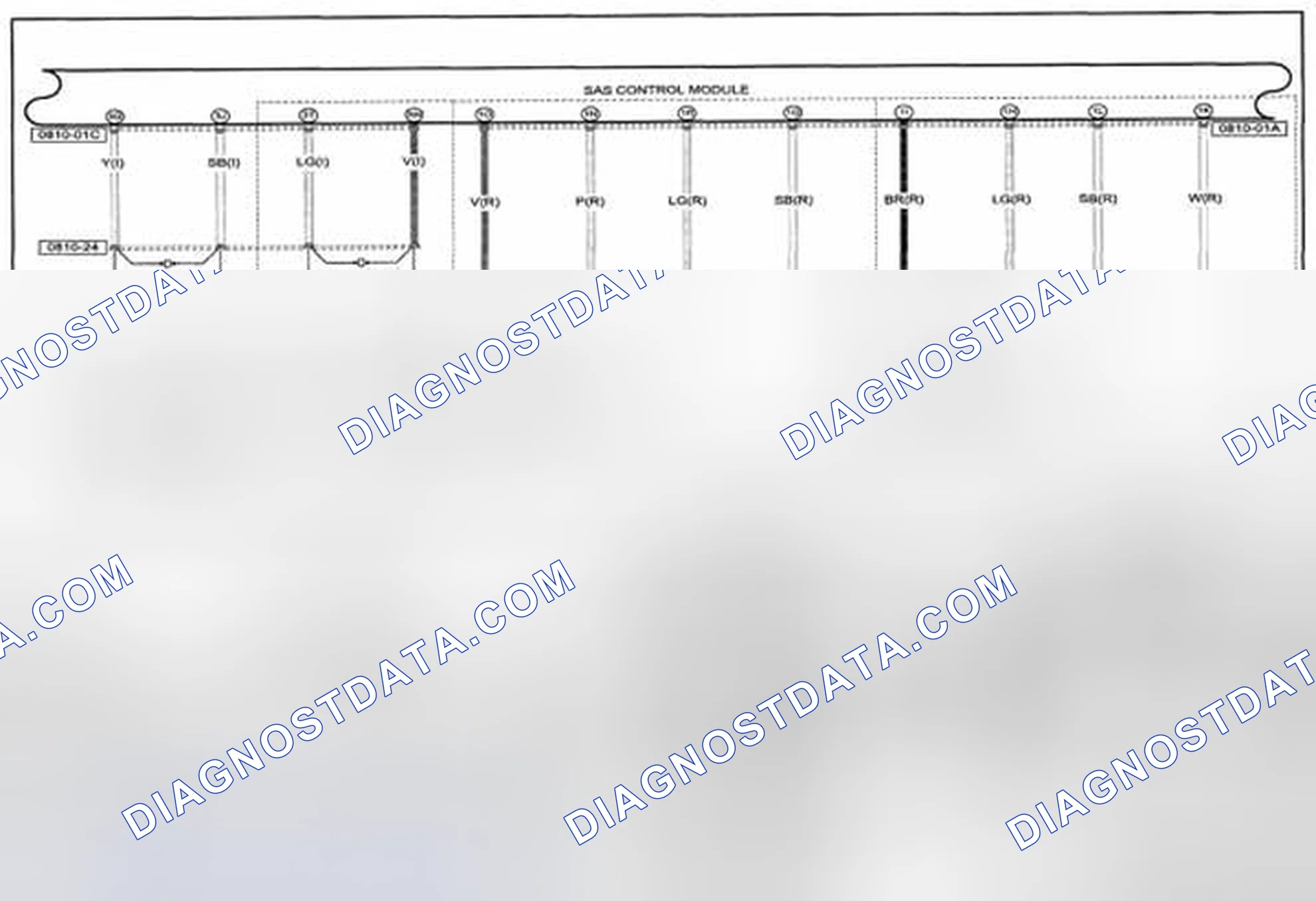 Scheme 224: Air Bag System (Includes Pre-Tensioner Seat Belt Information) Wiring Diagram - 0810-D (1 Of 2)