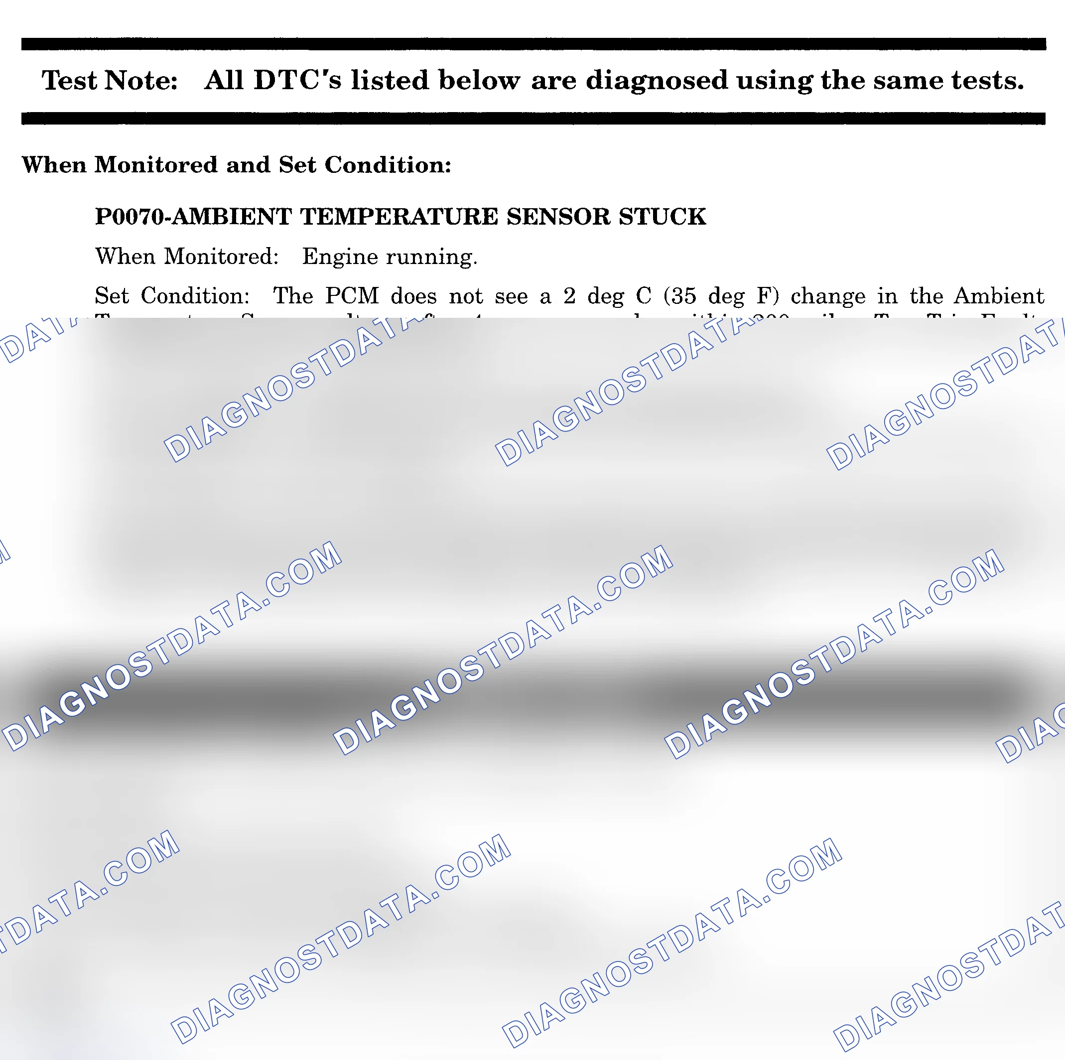 Scheme 414: DTC P0070: AMBIENT TEMPERATURE SENSOR STUCK
