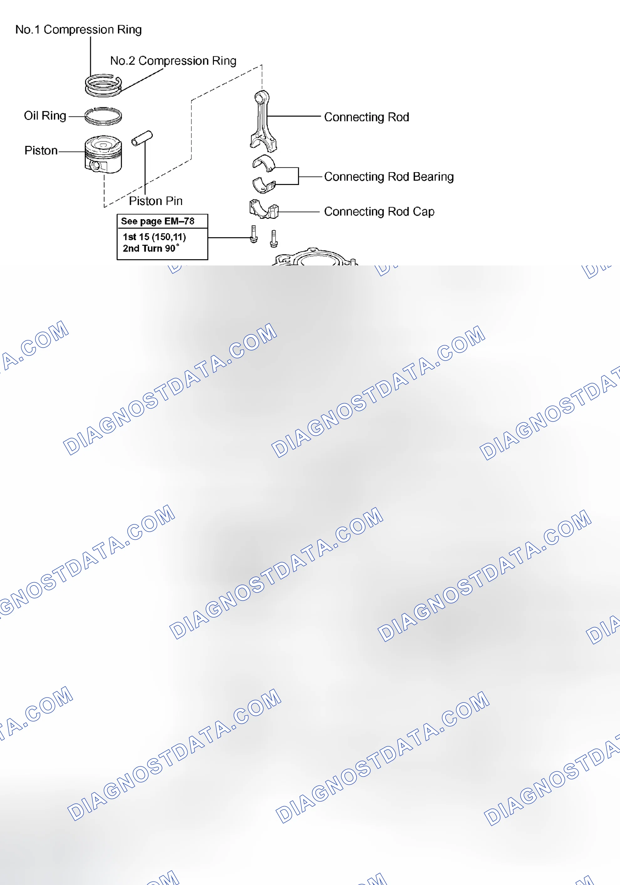 Scheme 174: Identifying Cylinder Block Components (2 Of 2)