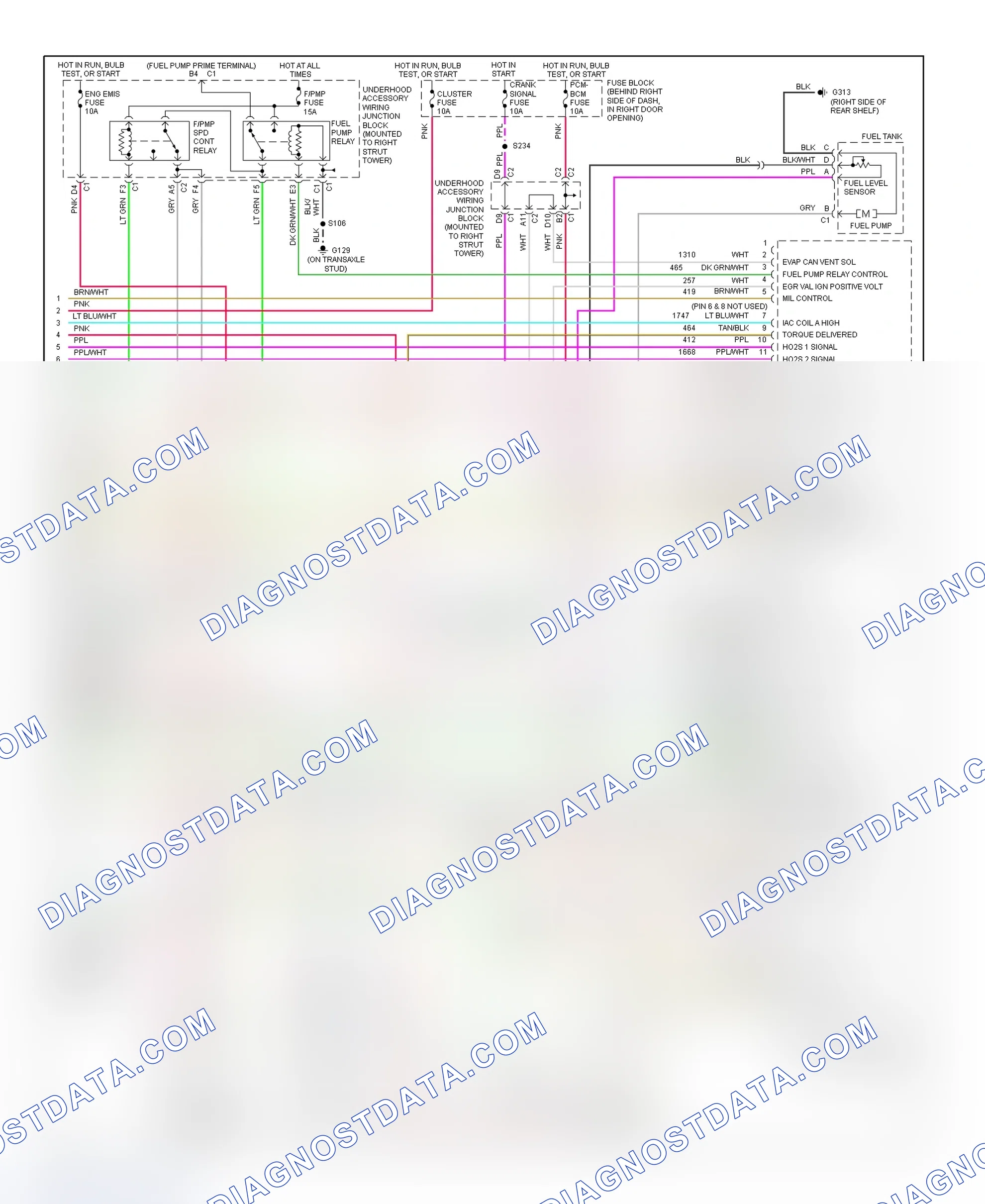 Scheme 158: PCM Wiring Diagram (Regal - 3.8L VIN 1 - 4 Of 4)