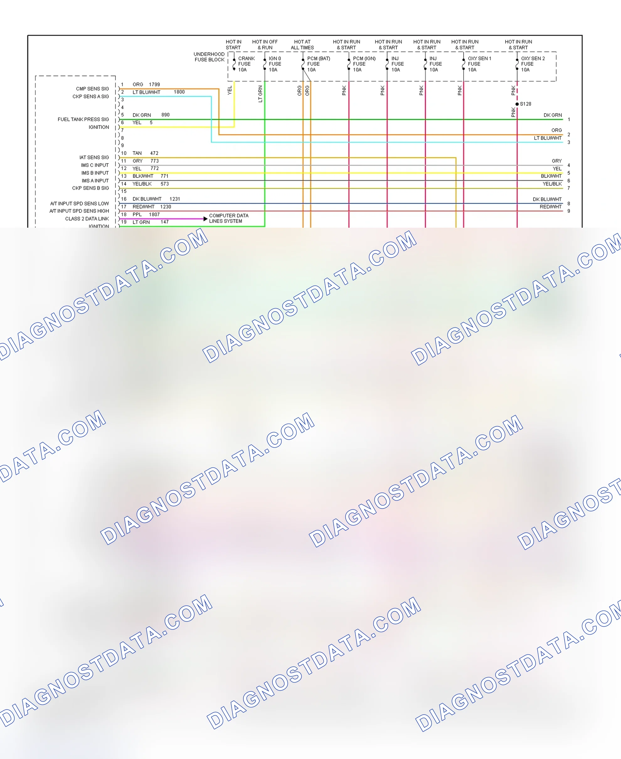 Scheme 79: PCM Wiring Diagram (Eldorado - 4.6L - 1 Of 4)