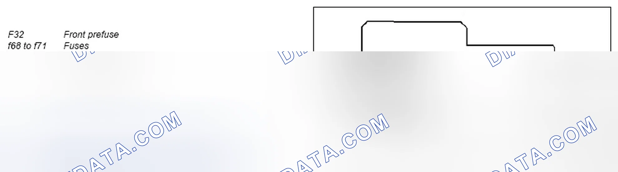 Scheme 99: Fuse assignment of front prefuse box - GF54.15-P-1256-07T