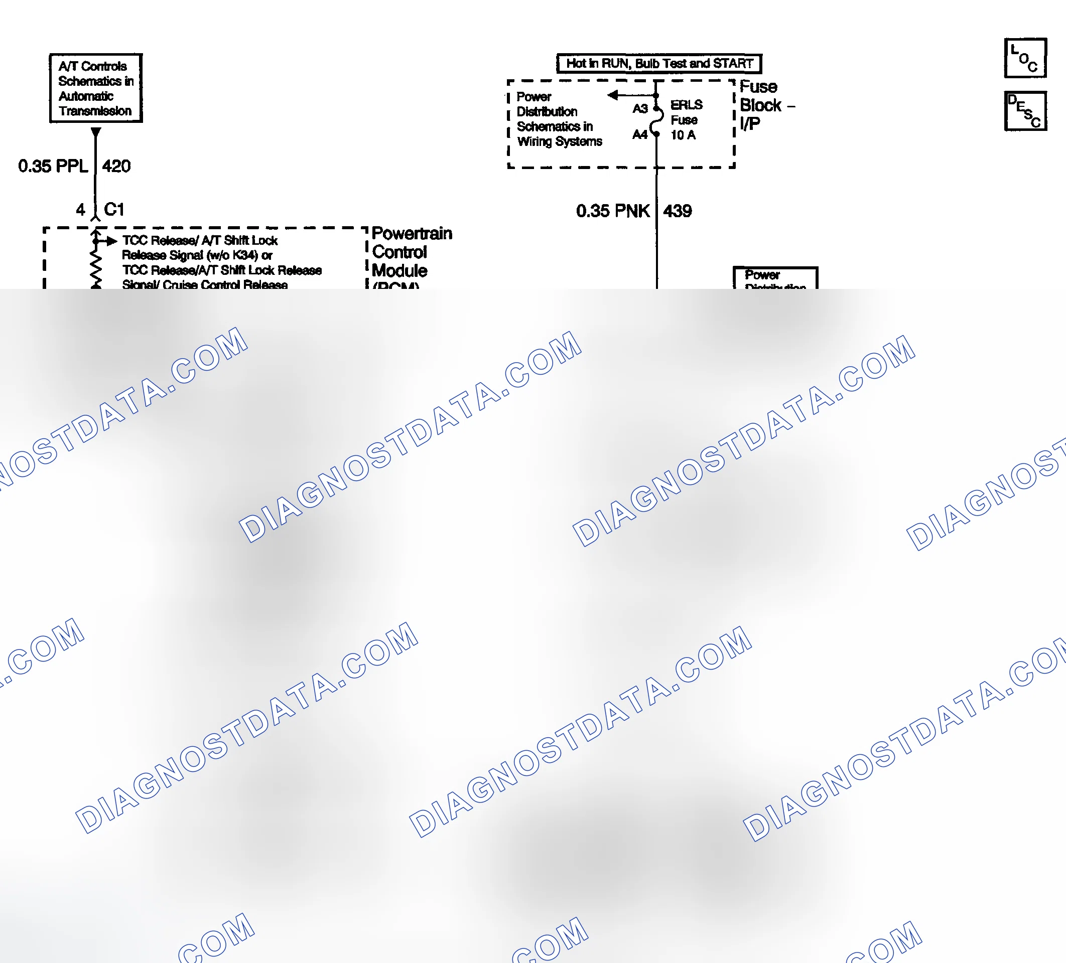 Scheme 164: Automatic Transmission Shift Lock Control Schematics